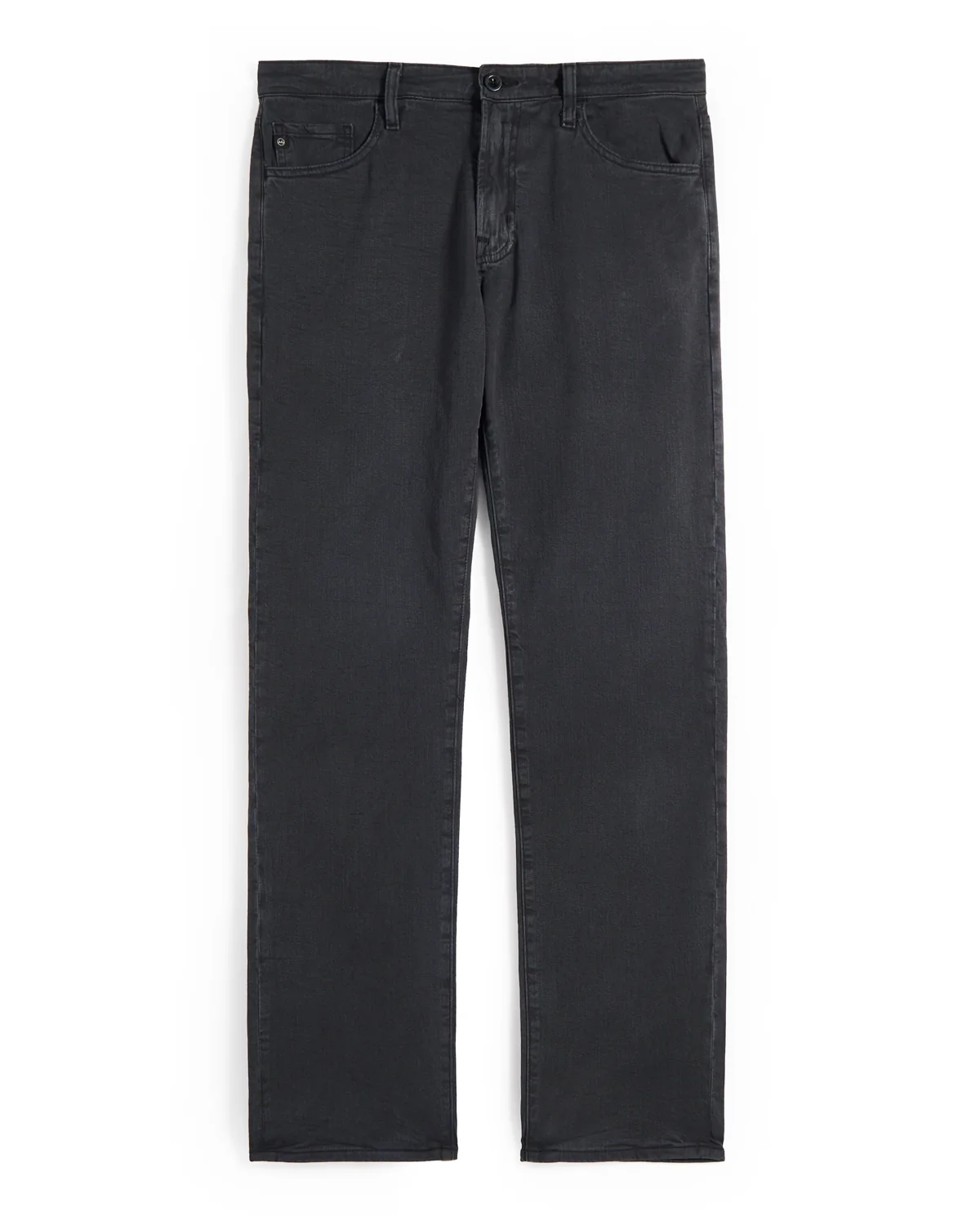 Everett Sulfur Antique Black Cotton & Linen Jeans
