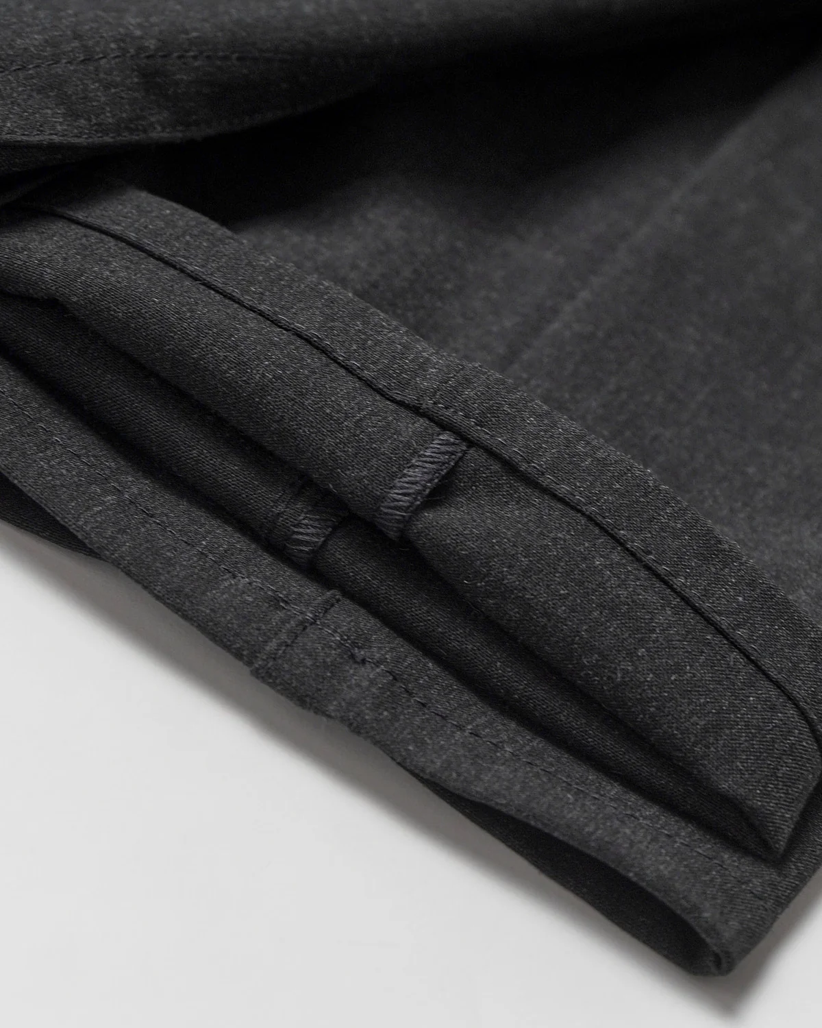Charcoal 'Pipe' Regular Slim Fit Ceramica 5 Pocket Tech Dress Pants - Image 6
