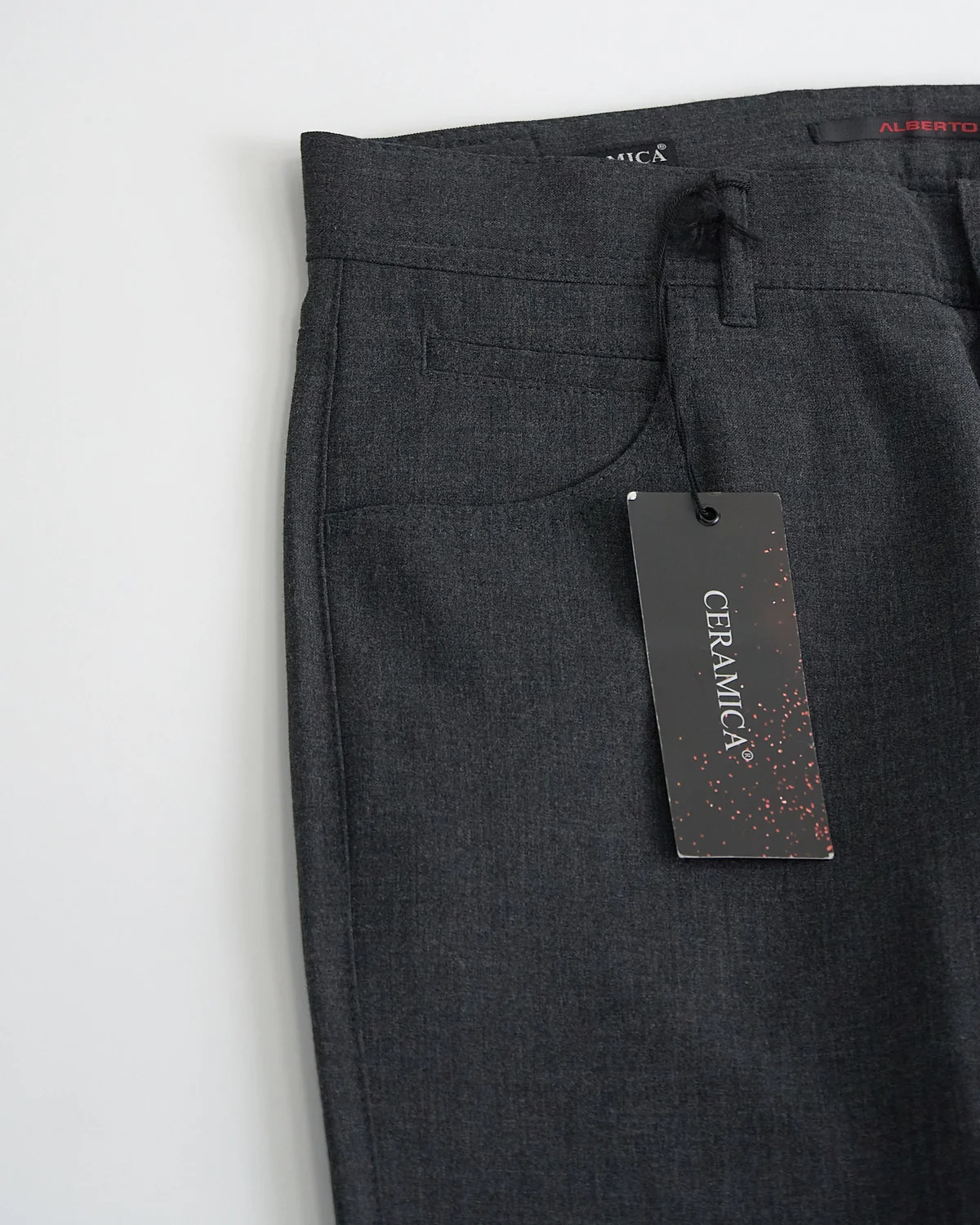 Grey 'stone' Modern Fit Ceramica 5 Pocket Tech Dress Pants - Image 4