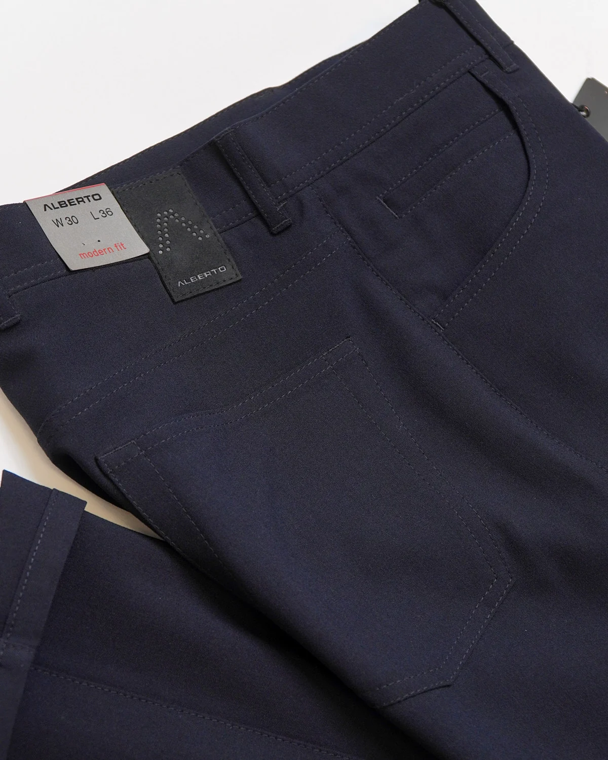 Navy 'Stone' Modern Fit Ceramica 5 Pocket Tech Dress Pants - Image 6