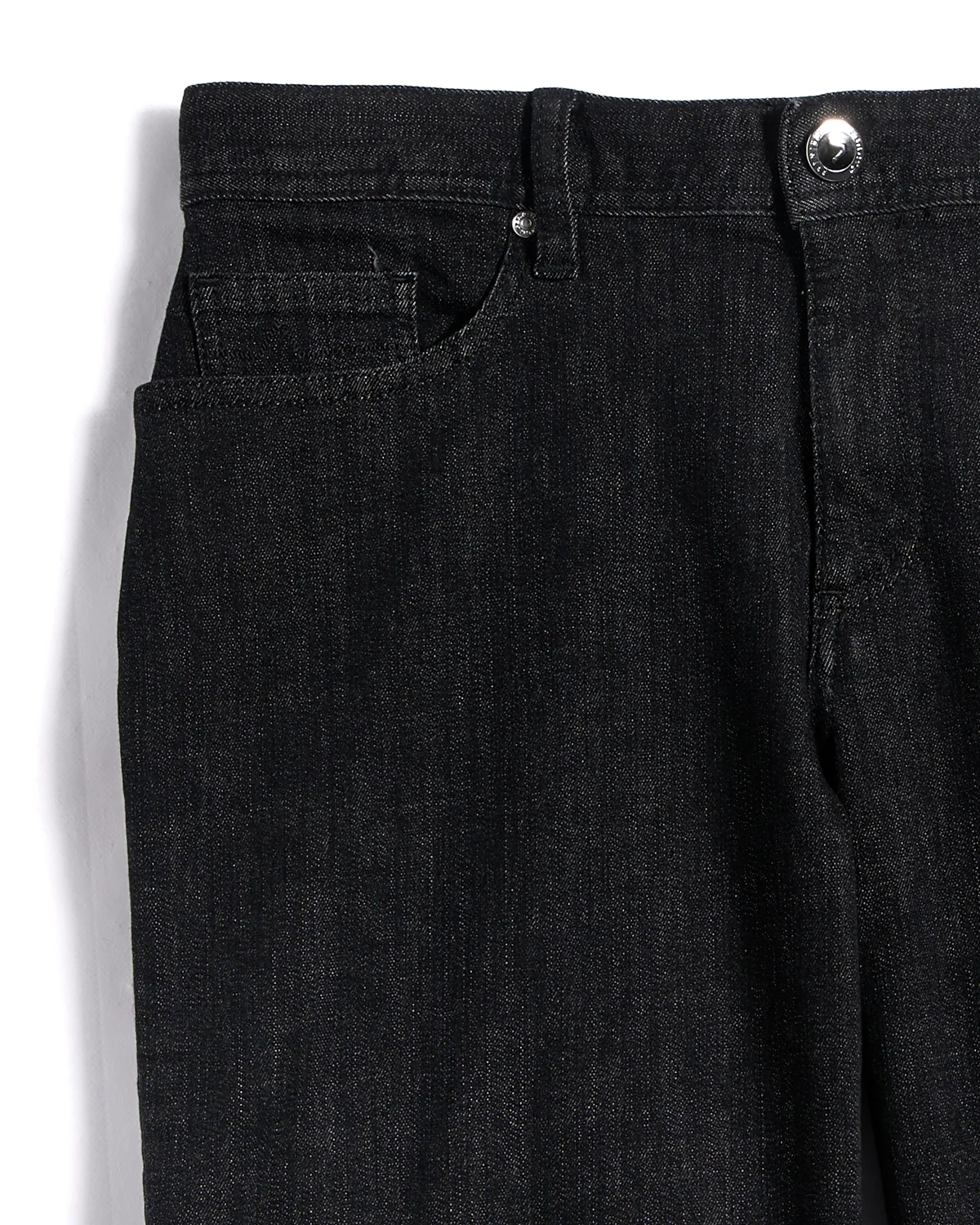 Premium Business Denim Black Rinsed Stretch Jeans - Image 4