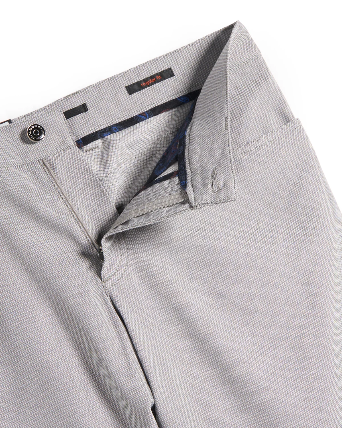 Silver Two Tone Ceramica 'Pipe' 5 Pocket Dressy Pants - Image 2