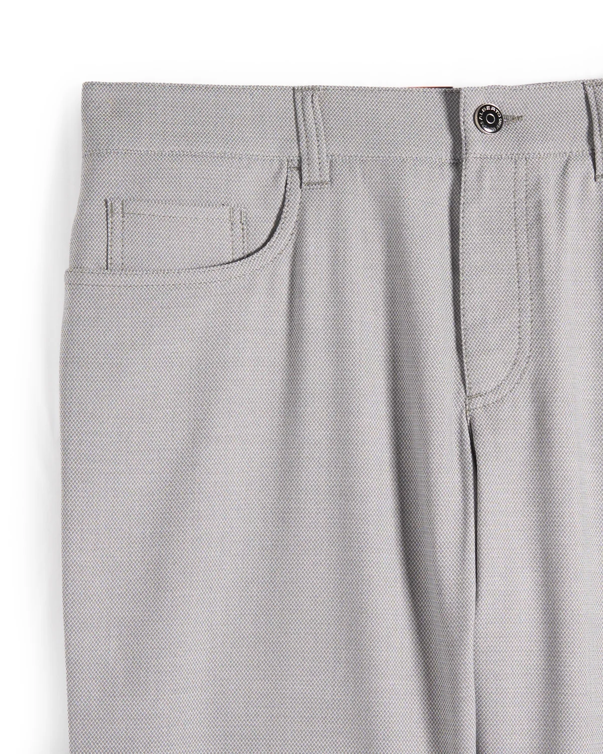 Silver Two Tone Ceramica 'Pipe' 5 Pocket Dressy Pants - Image 4