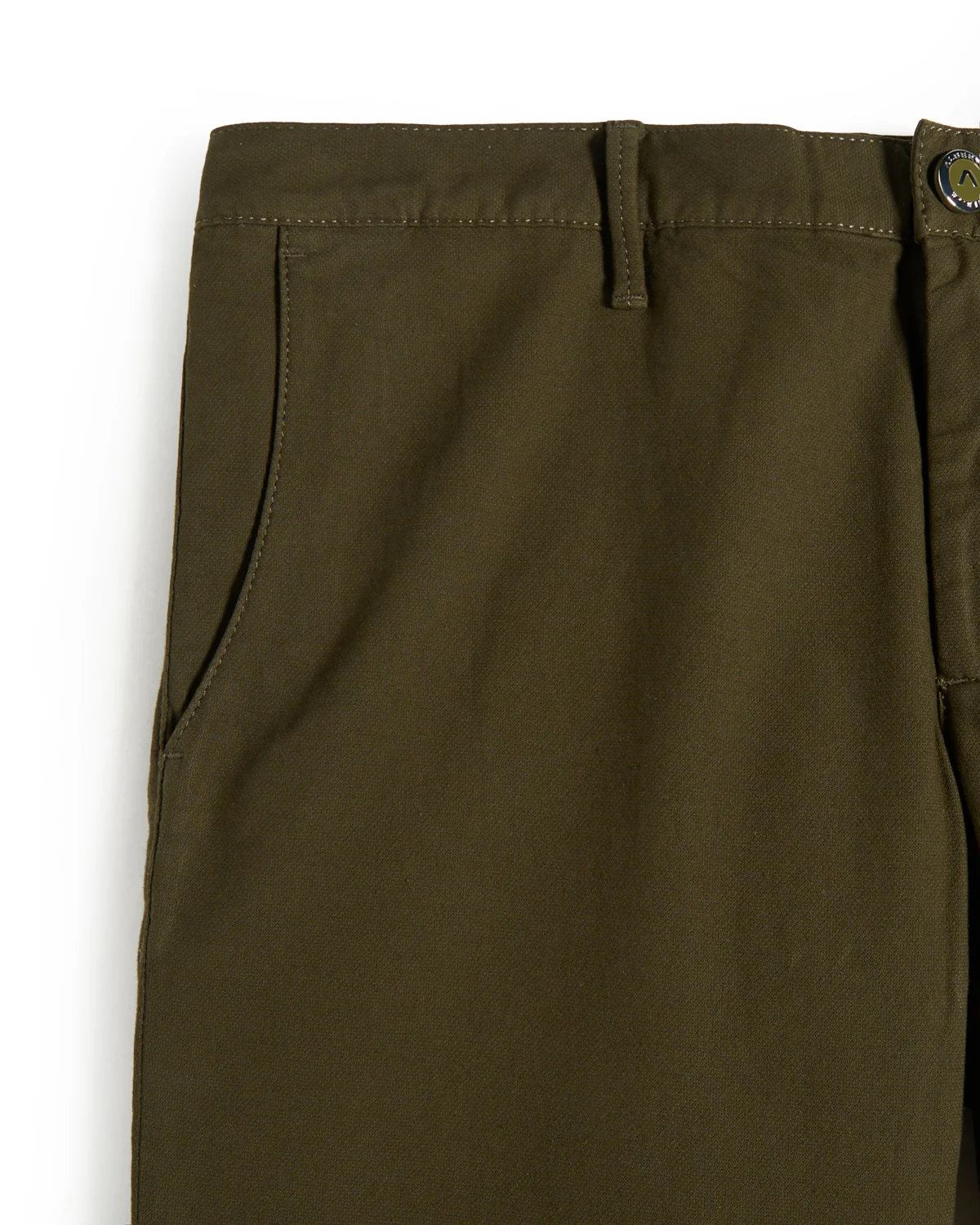 Textured Cotton Stretch Slim Fit Trousers - Image 4