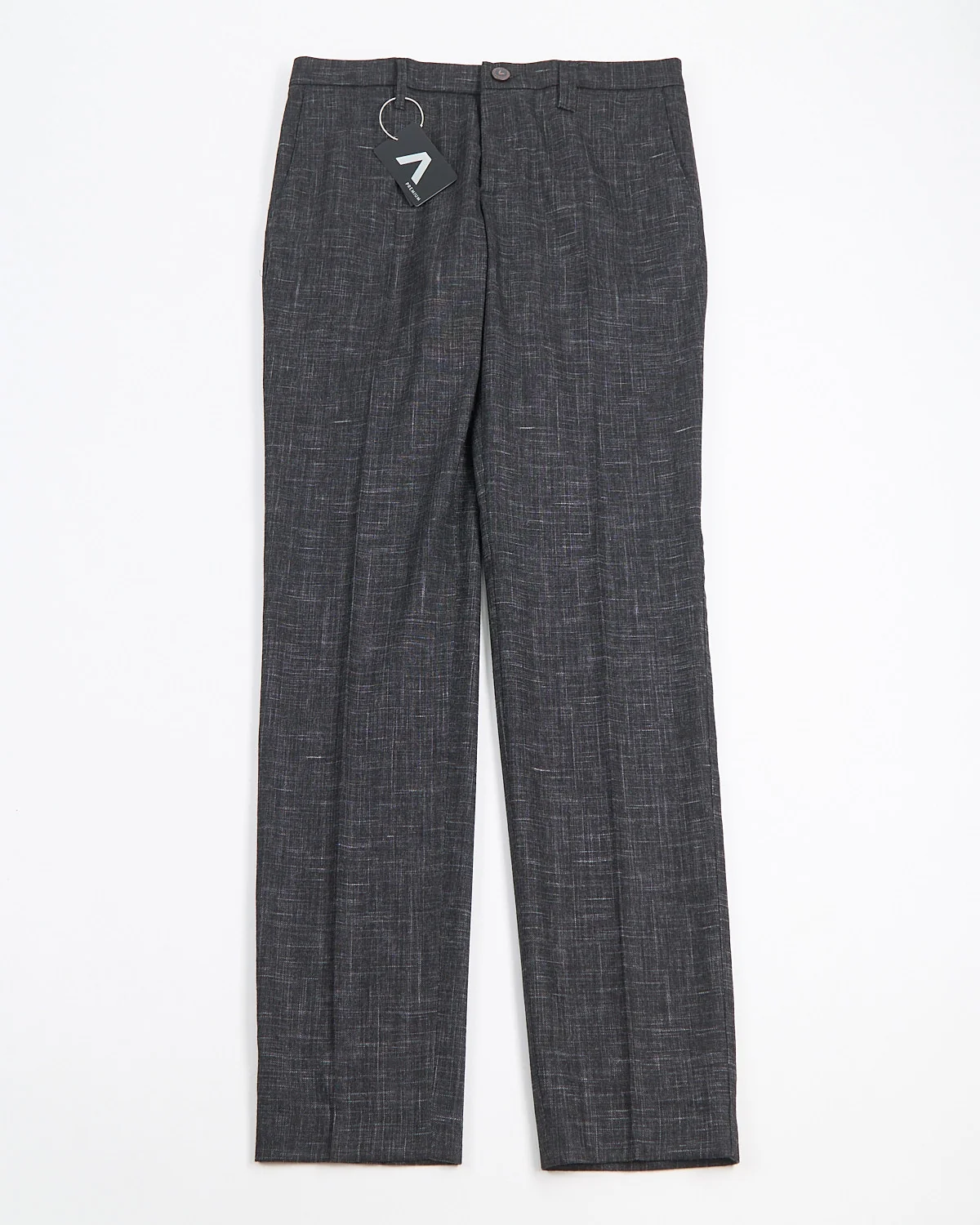 Textured Print Amazing Wool 'Rob' Fit Slim Pants - Image 6