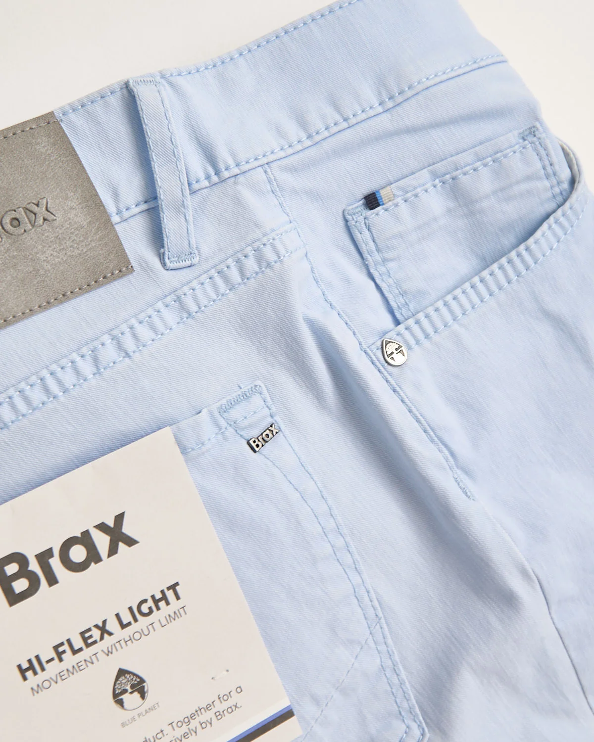 Sky Blue Chuck Hi-Flex Light 5 Pocket Pants - Image 3