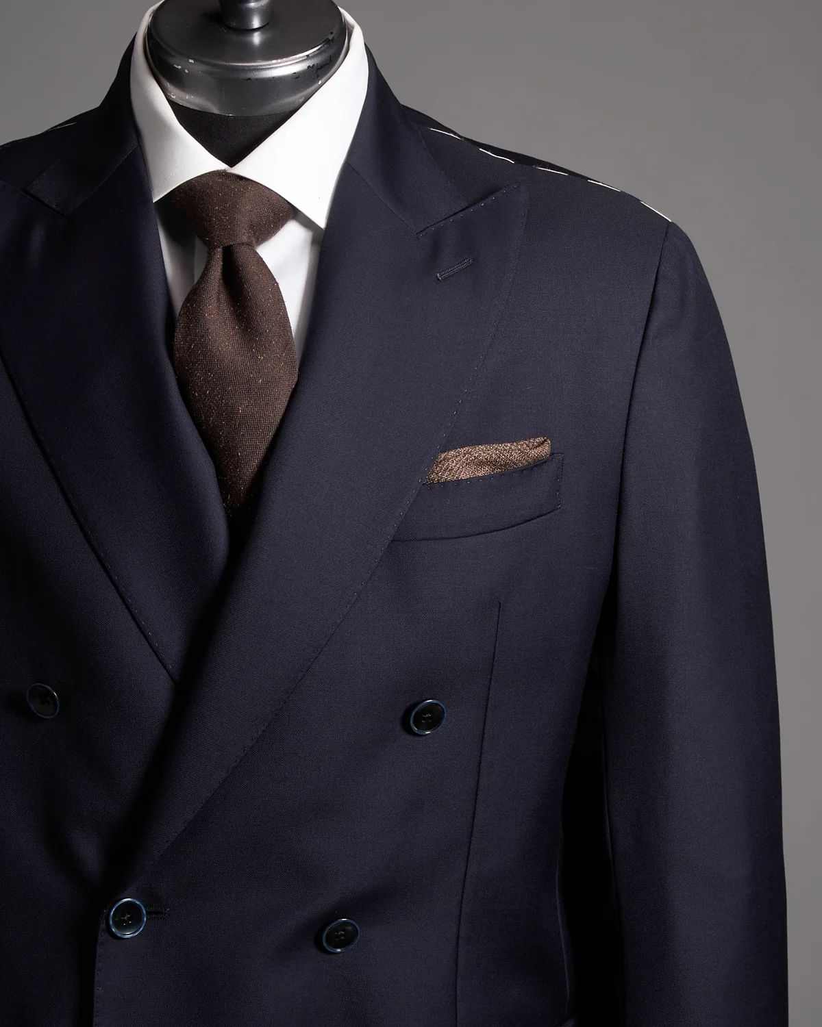 'Davide' DB Navy Suit Jacket - Image 2