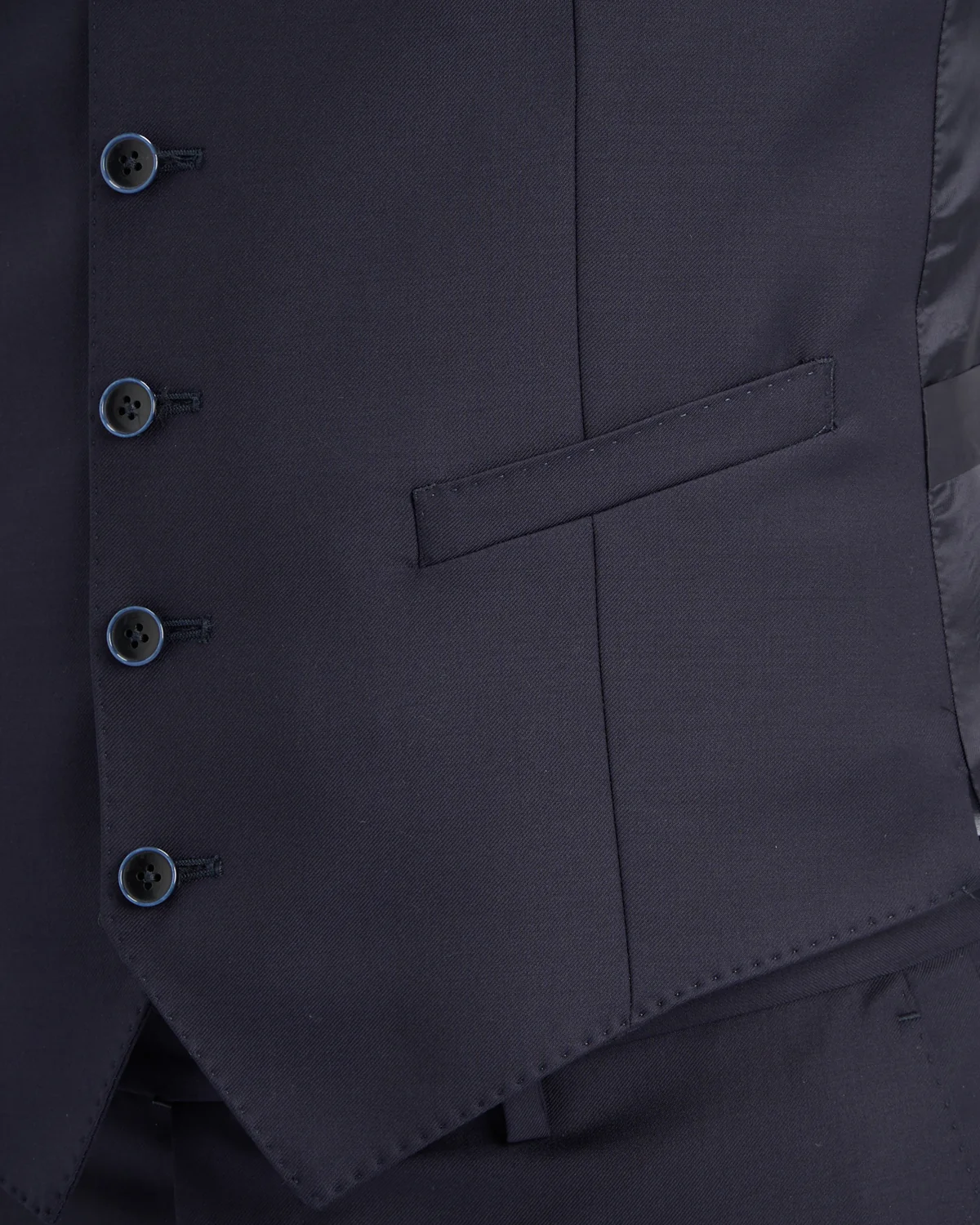 'George' Navy Vest - Image 4