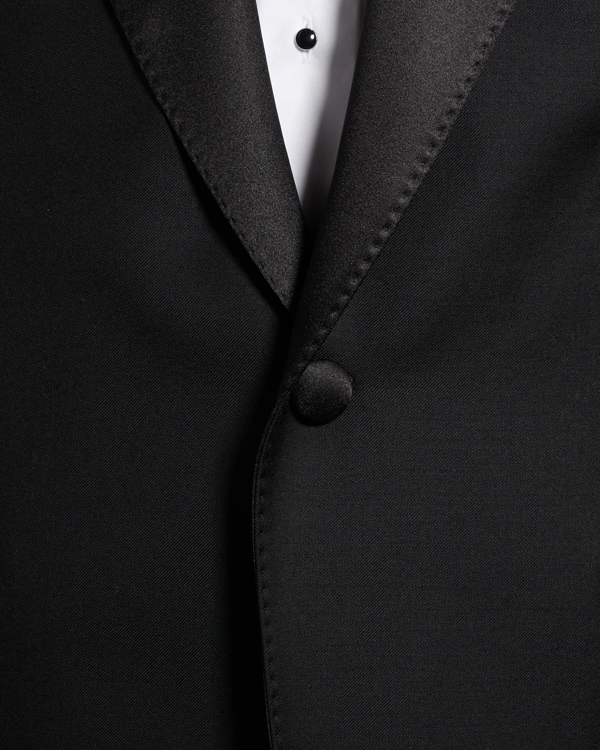 'Taylor' Black Peak Lapel Tuxedo Jacket - Image 7