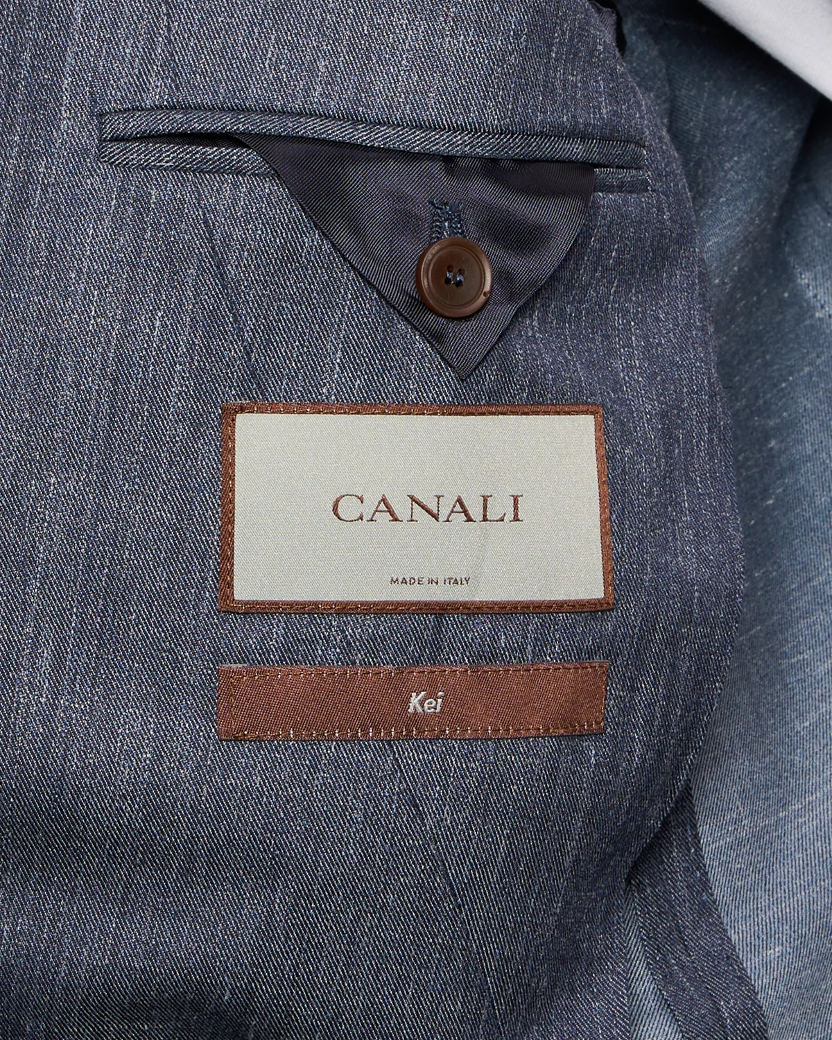 Double Breasted Summertime Denim Travel Sport Jacket - Image 7