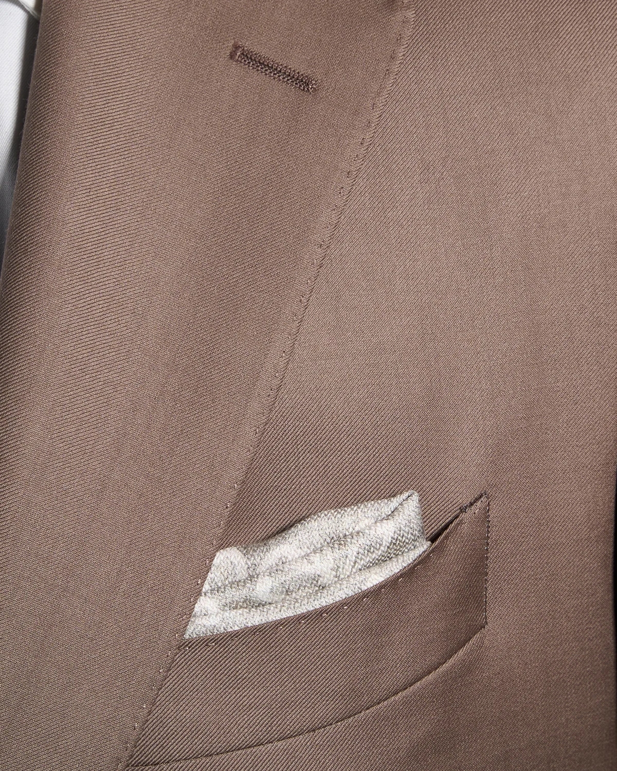 Super 130's Wool Taupe Suit - Image 6