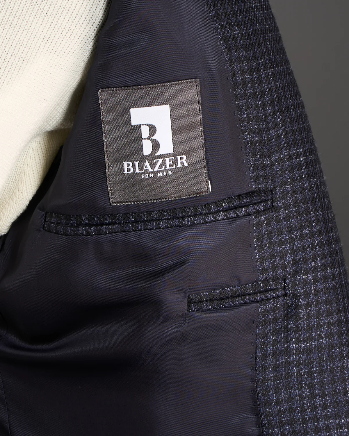 Wool Silk & Linen Hopsack Gingham Soft 'Kei' Jacket - Image 8