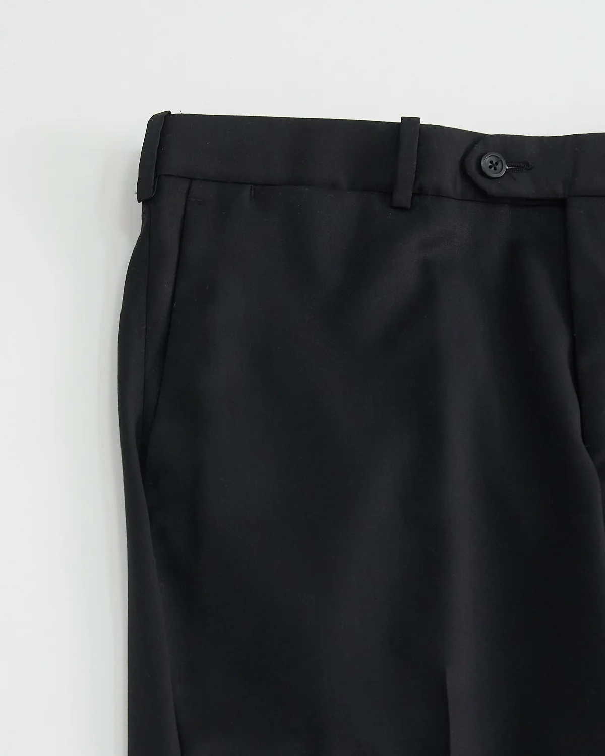 'Cade' Super 100S Black Wool Pants - Image 3