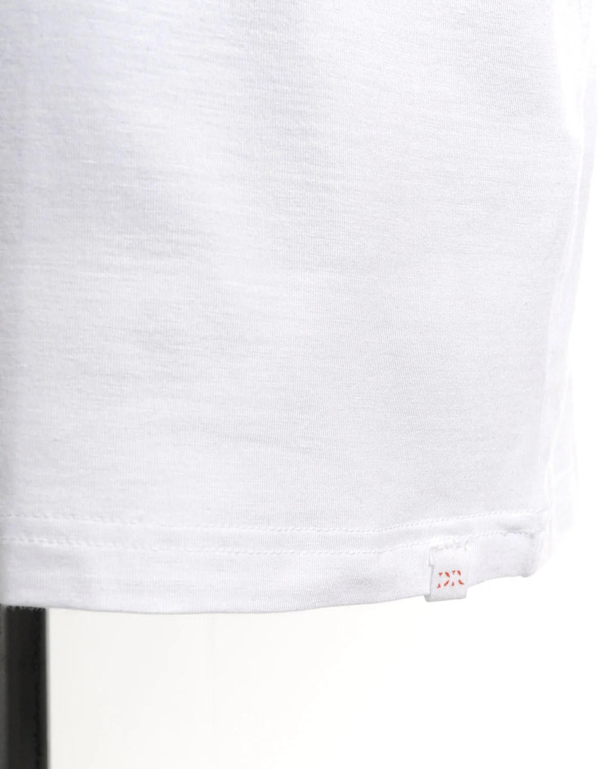 Micro Modal Basel Solid White Crew Neck T-Shirt - Image 4