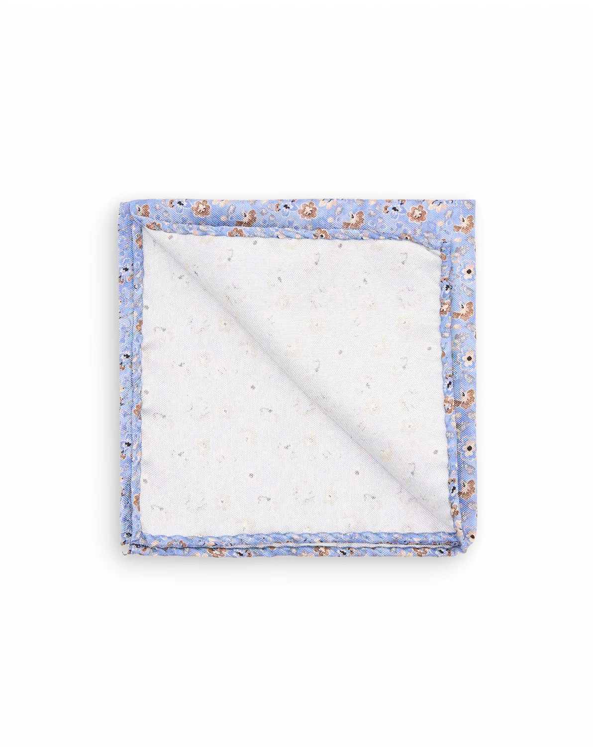 Cornflower Floral Silk Pocket Square - Image 2