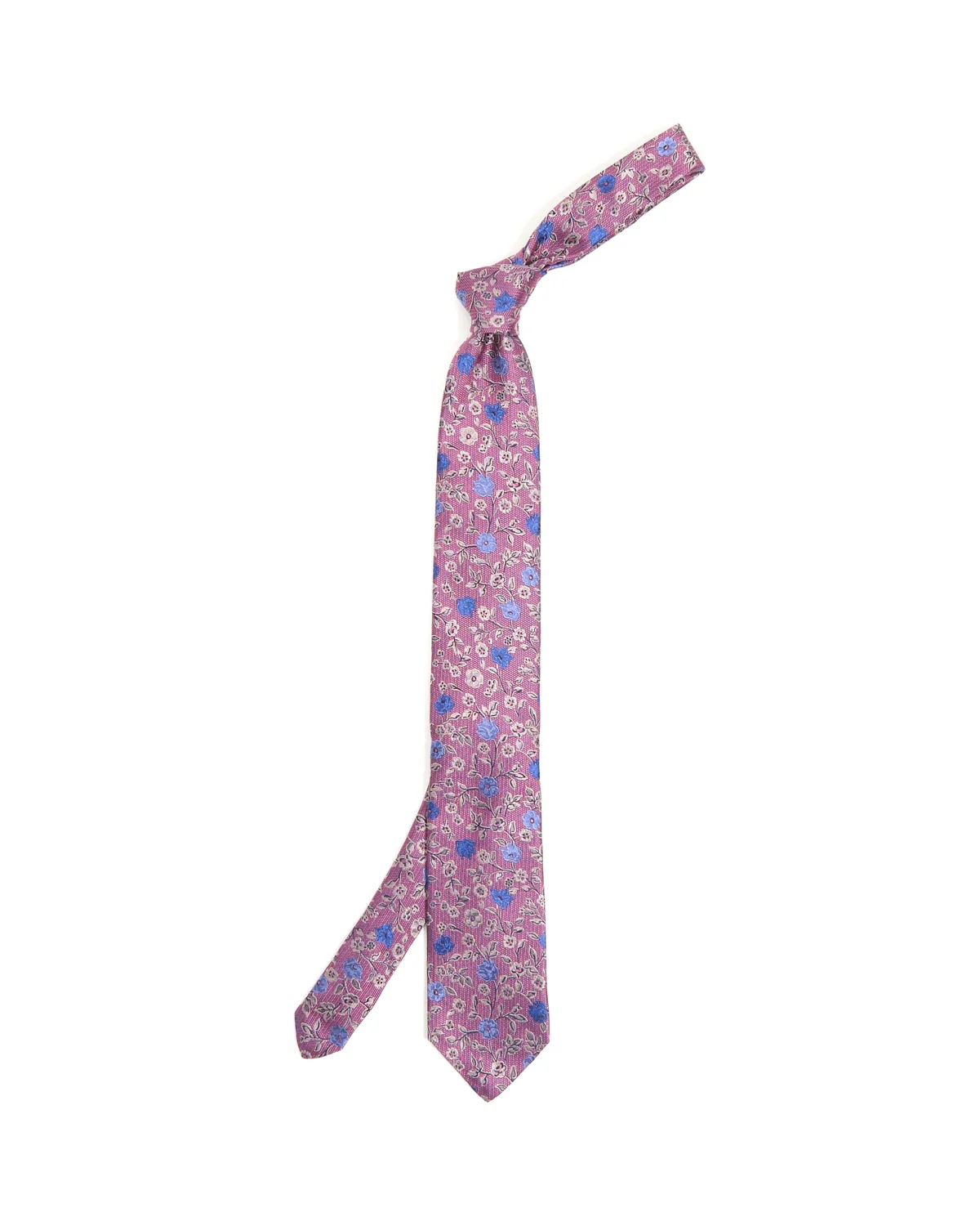 Floral Rose & Poppy Silk Jacquard Tie