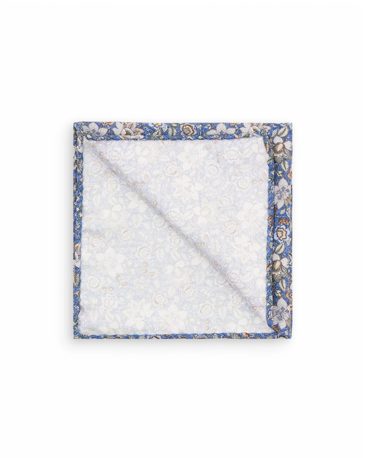 Printed Panama Floral Verdant Melange Pocket Square - Image 2