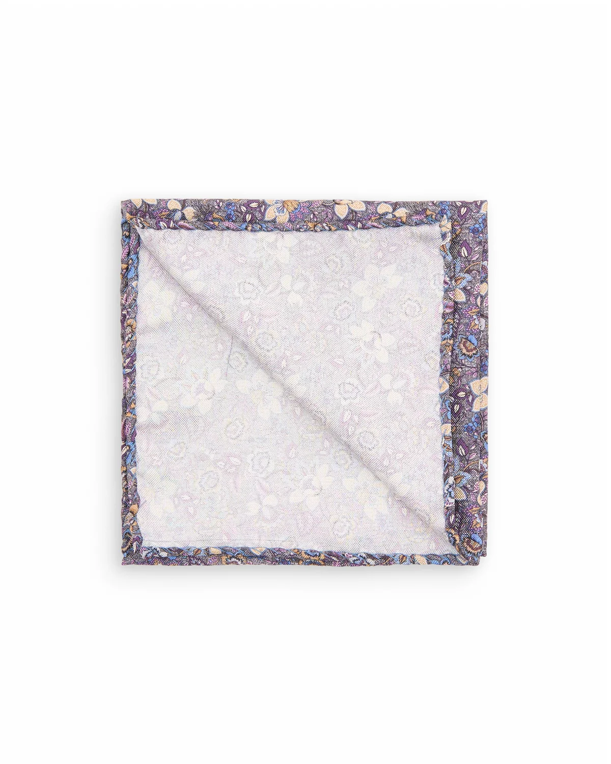 Printed Panama Floral Verdant Melange Pocket Square - Image 2