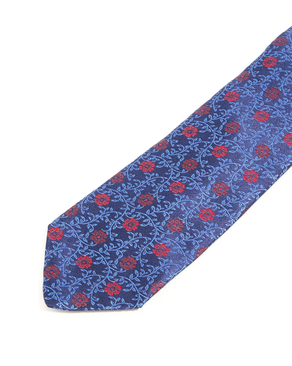 Scrolling Vine, Margarita Floral Jacquard Silk Tie - Image 3