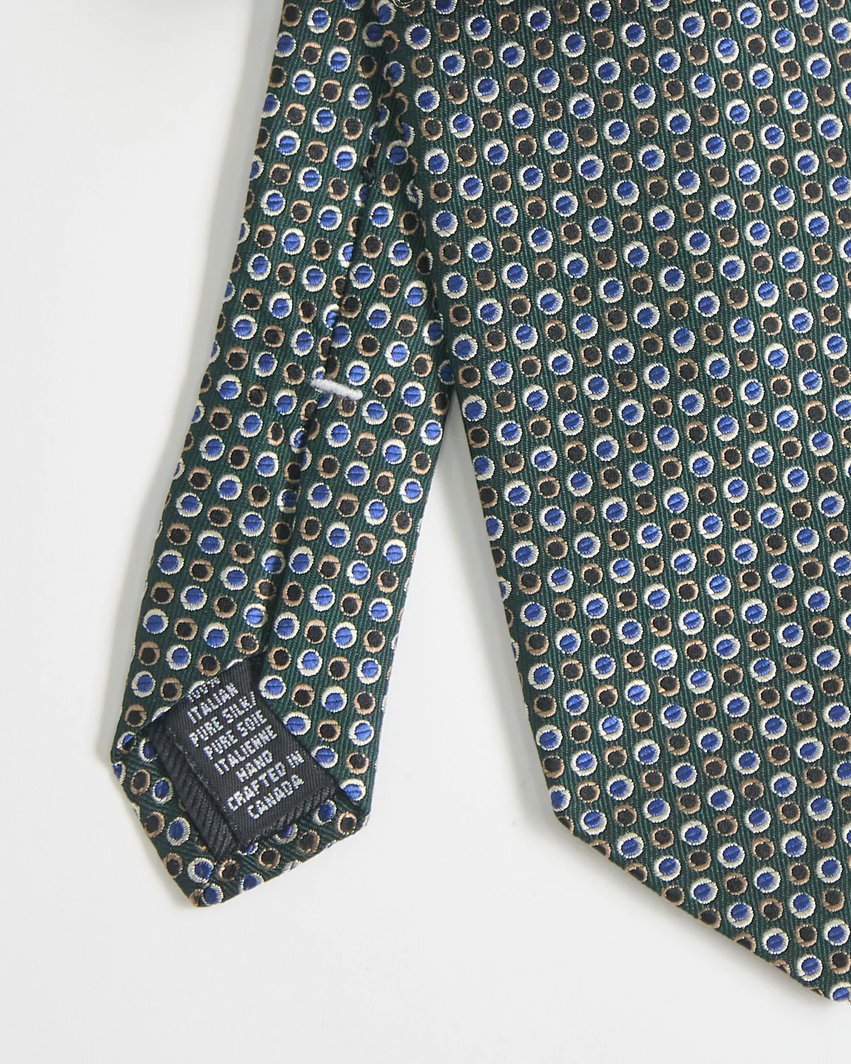 Silk Jacquard Ring Dots Tie - Image 3