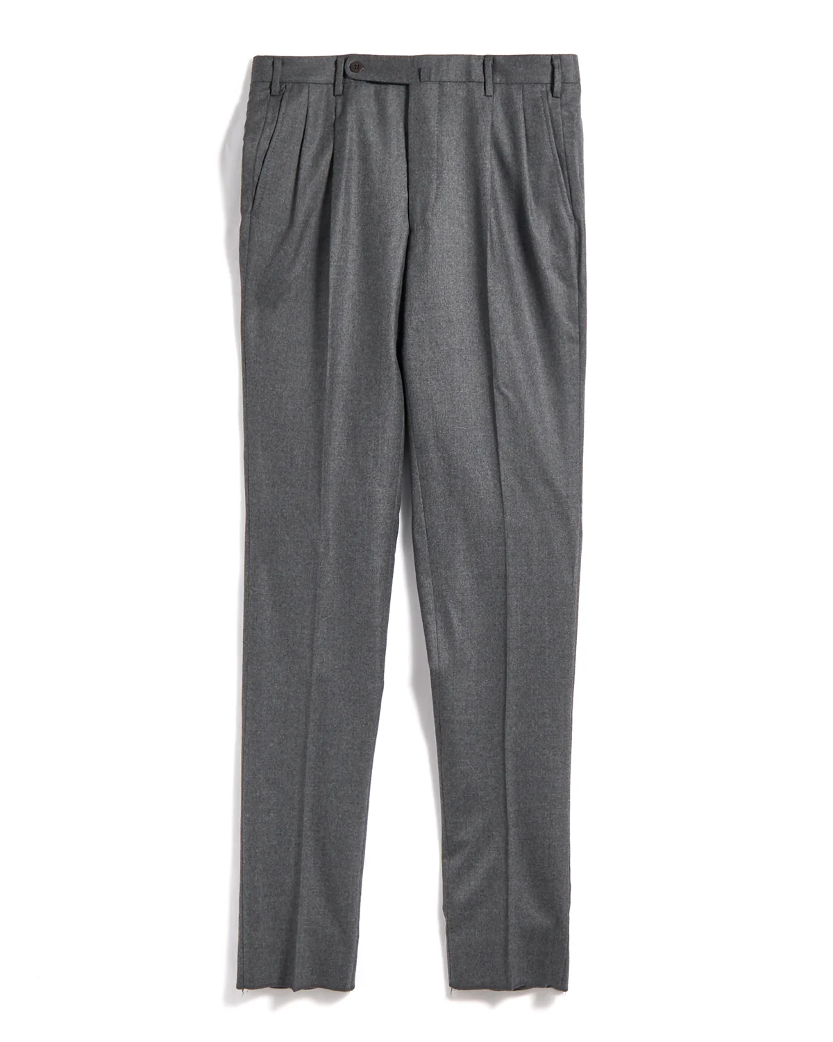 Super 120's Light Flannel Double Pleated Dress Pants - Image 5