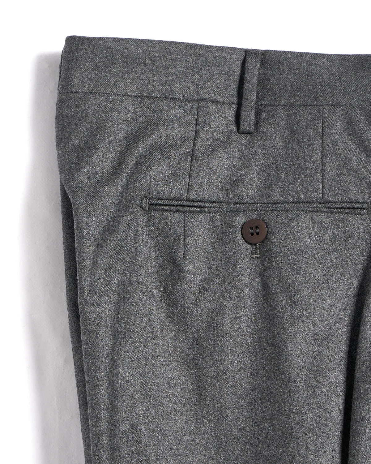 Super 120's Light Flannel Double Pleated Dress Pants - Image 8