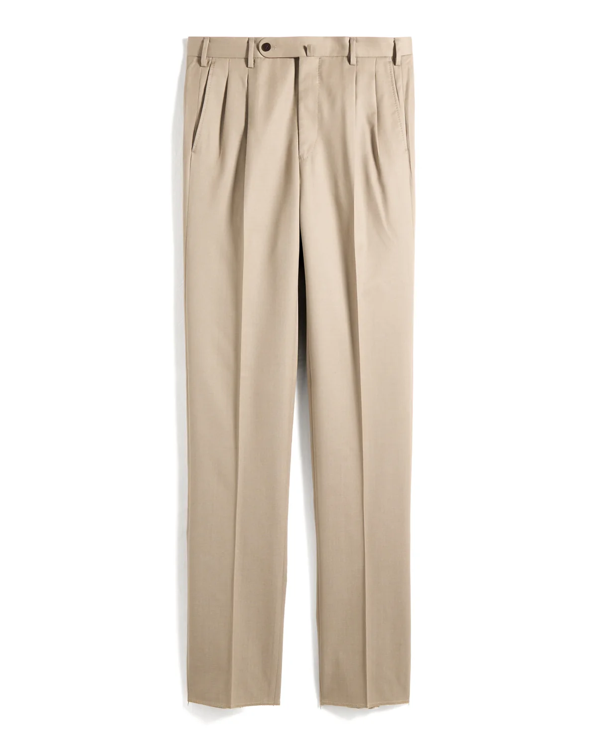 Super 140's Wool Denim Effect Trousers