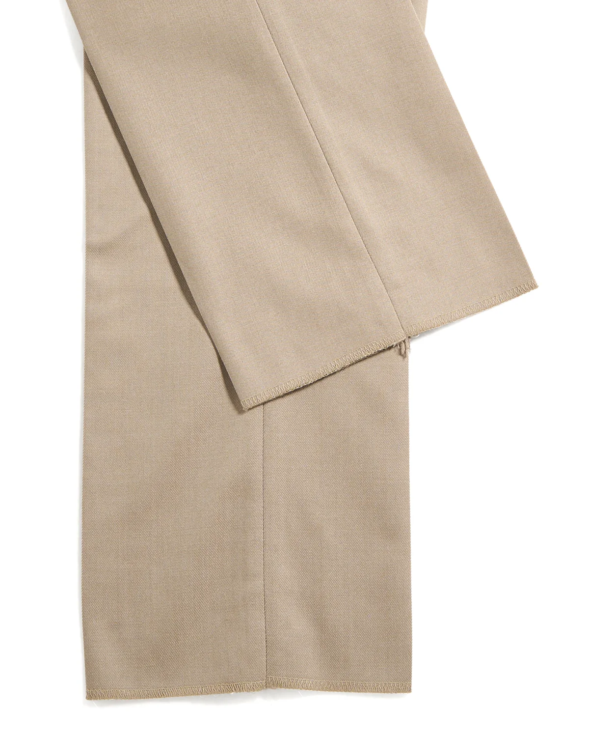 Super 140's Wool Denim Effect Trousers - Image 6