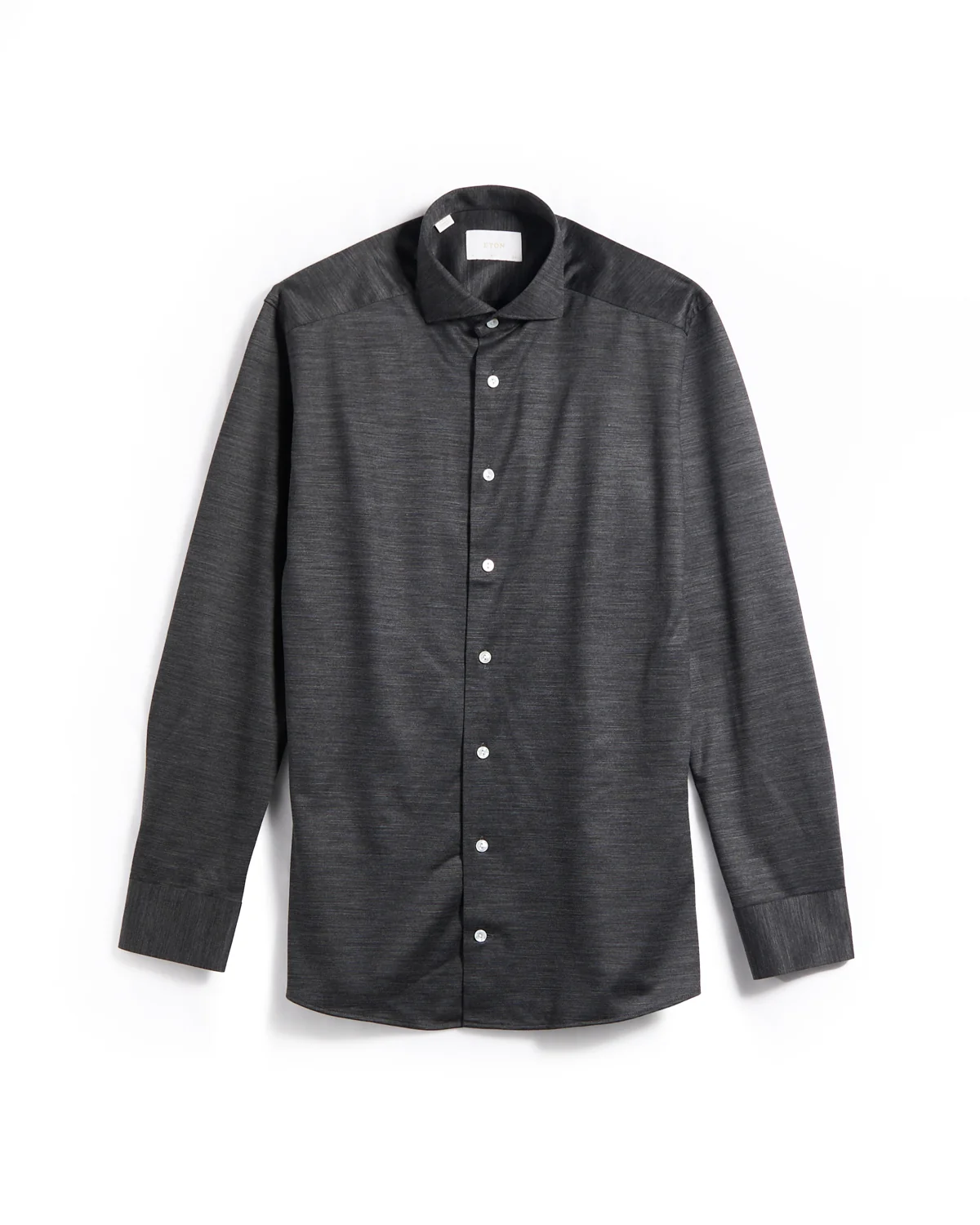 Charcoal Grey Merino Slim Jersey Shirt