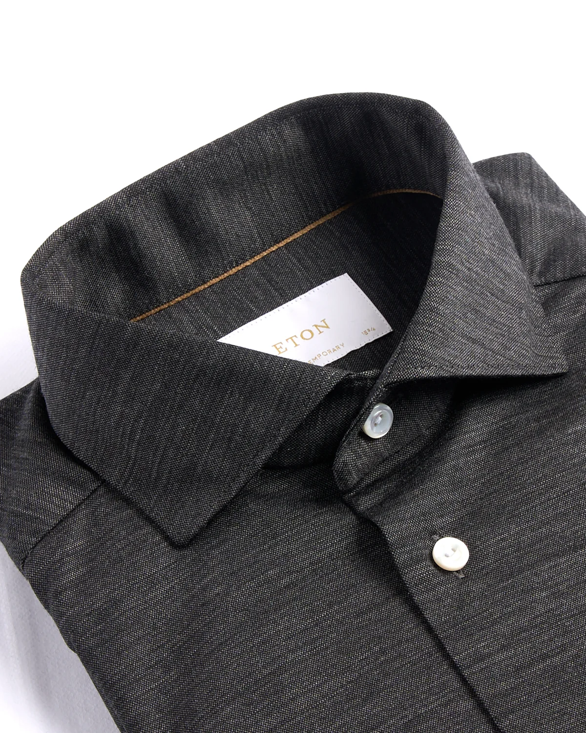 Charcoal Merino Jersey Contemporary Shirt - Image 2