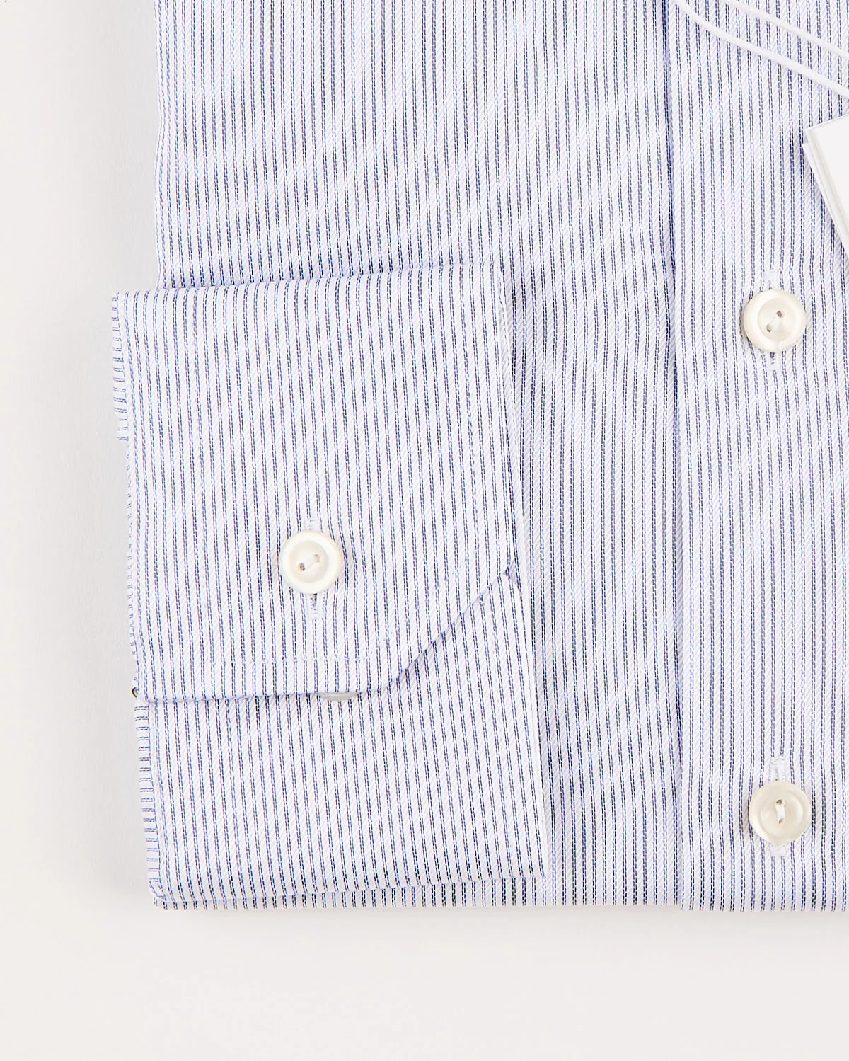 Contemporary Cutaway Fine Striped Twill Shirt - Image 3