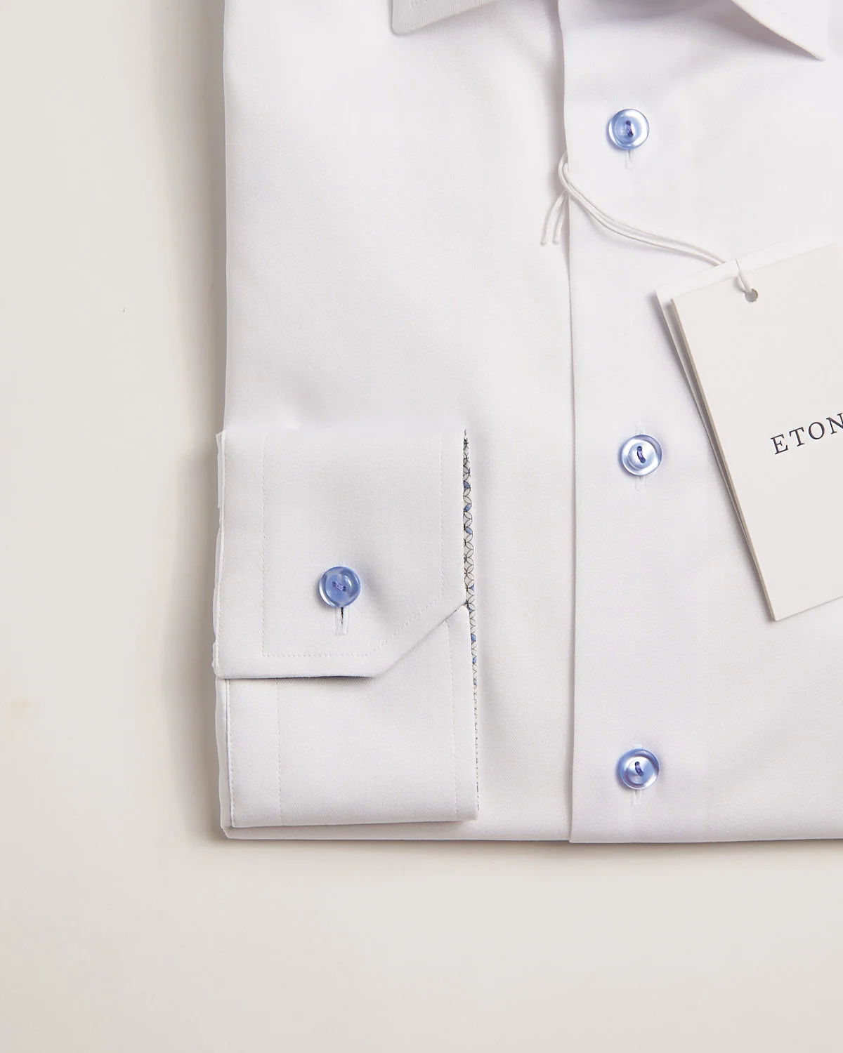 Geometric Effect Contrast Fabric Twill Contemporary Shirt - Image 3