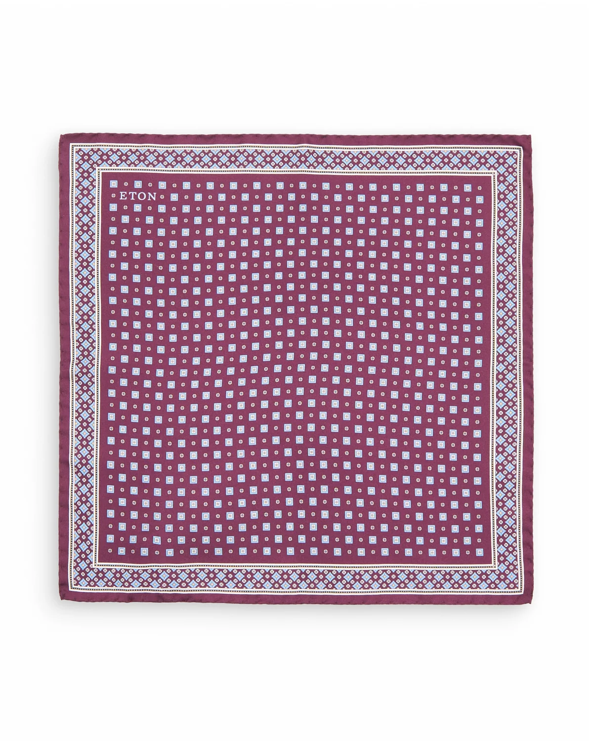 Medallion Floral Silk Twill Pocket Square - Image 3