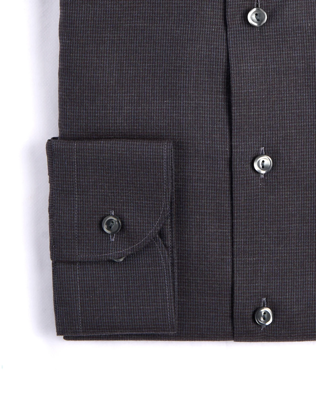 Micro Check Flannel Contemporary Shirt - Image 3