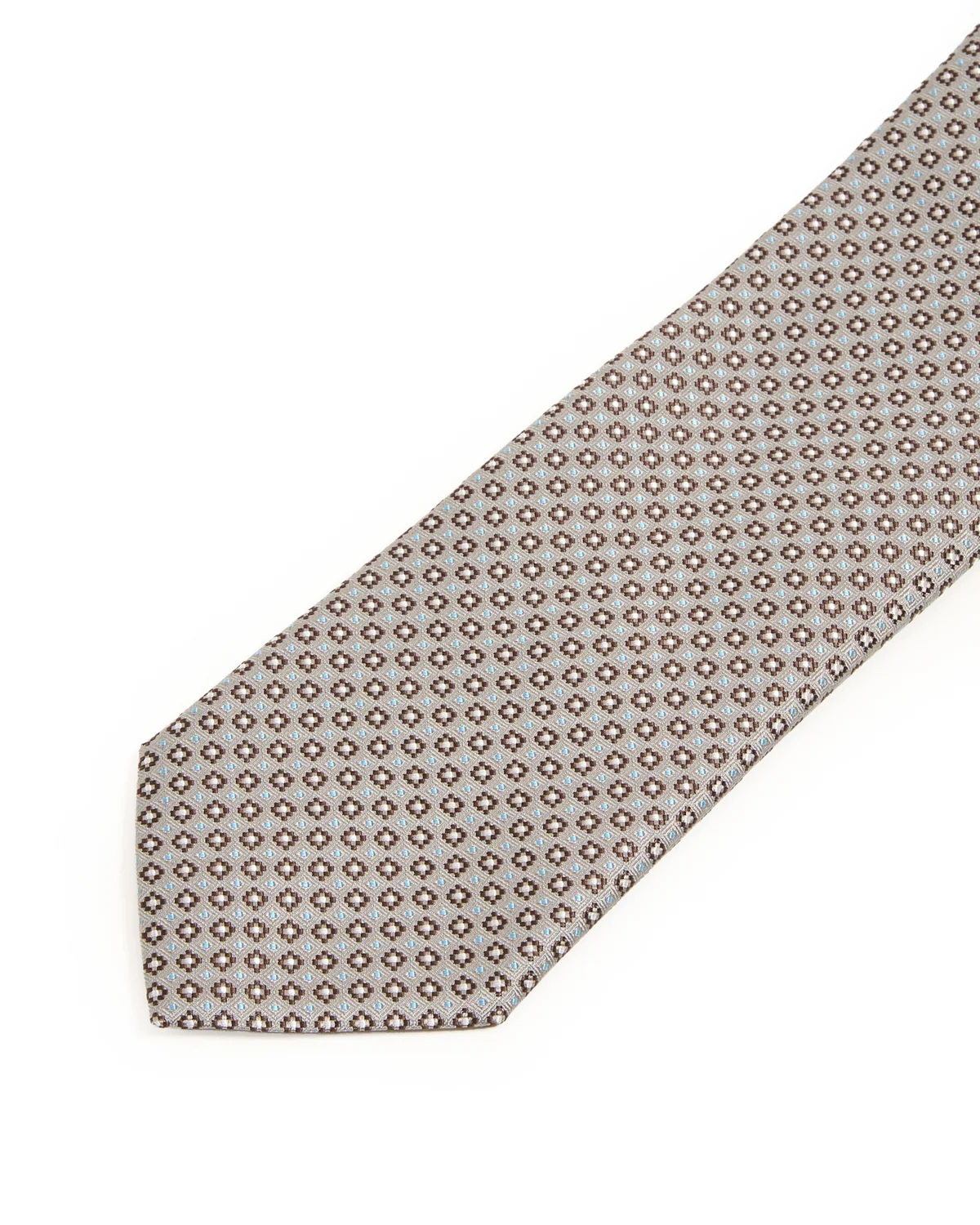 Micro Floral Woven Silk Tie - Image 3