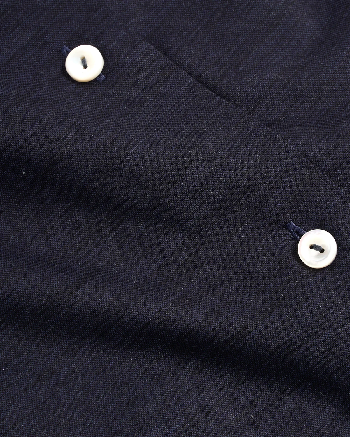 Navy Blue Merino Jersey Contemporary Shirt - Image 4