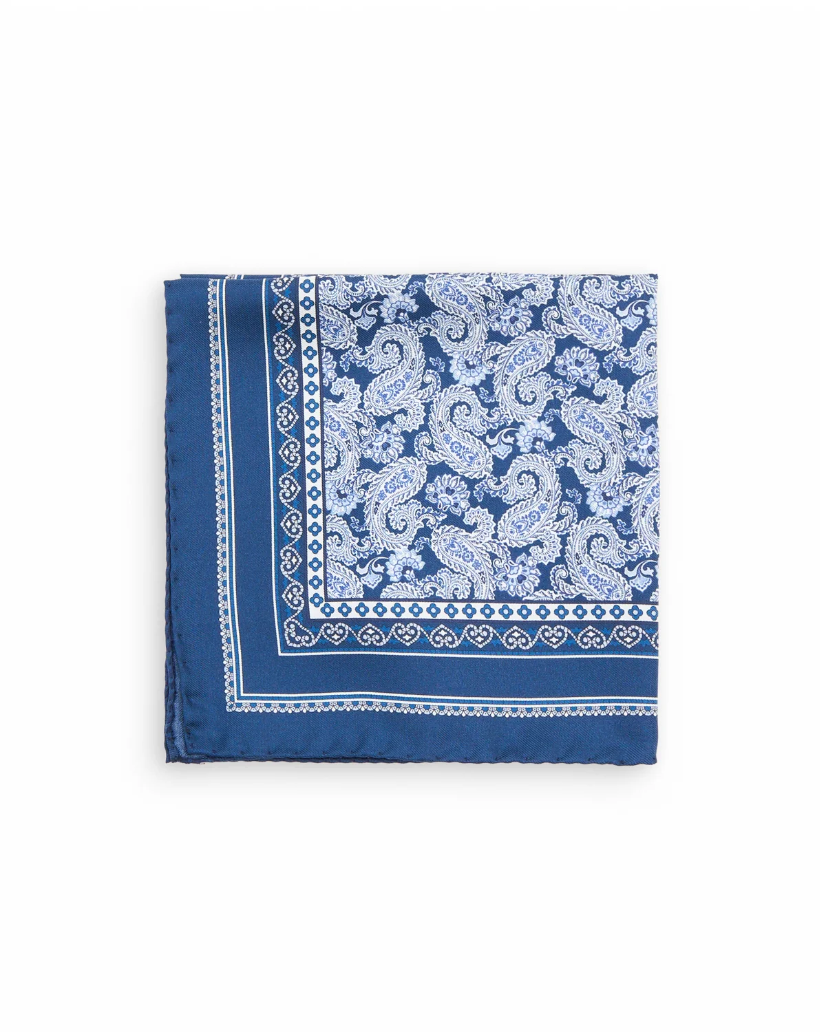Paisley Silk Twill Pocket Square