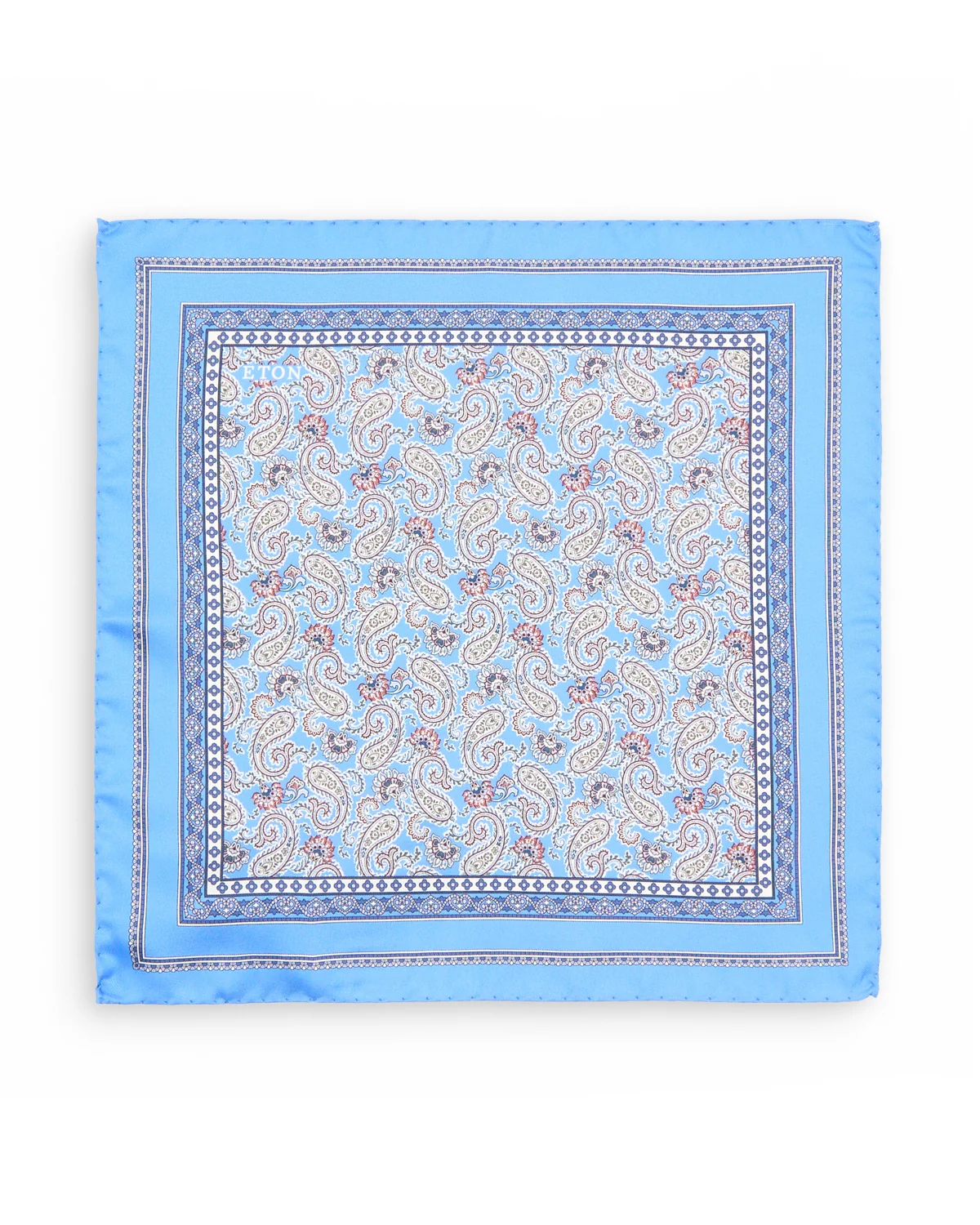 Paisley Silk Twill Pocket Square - Image 3