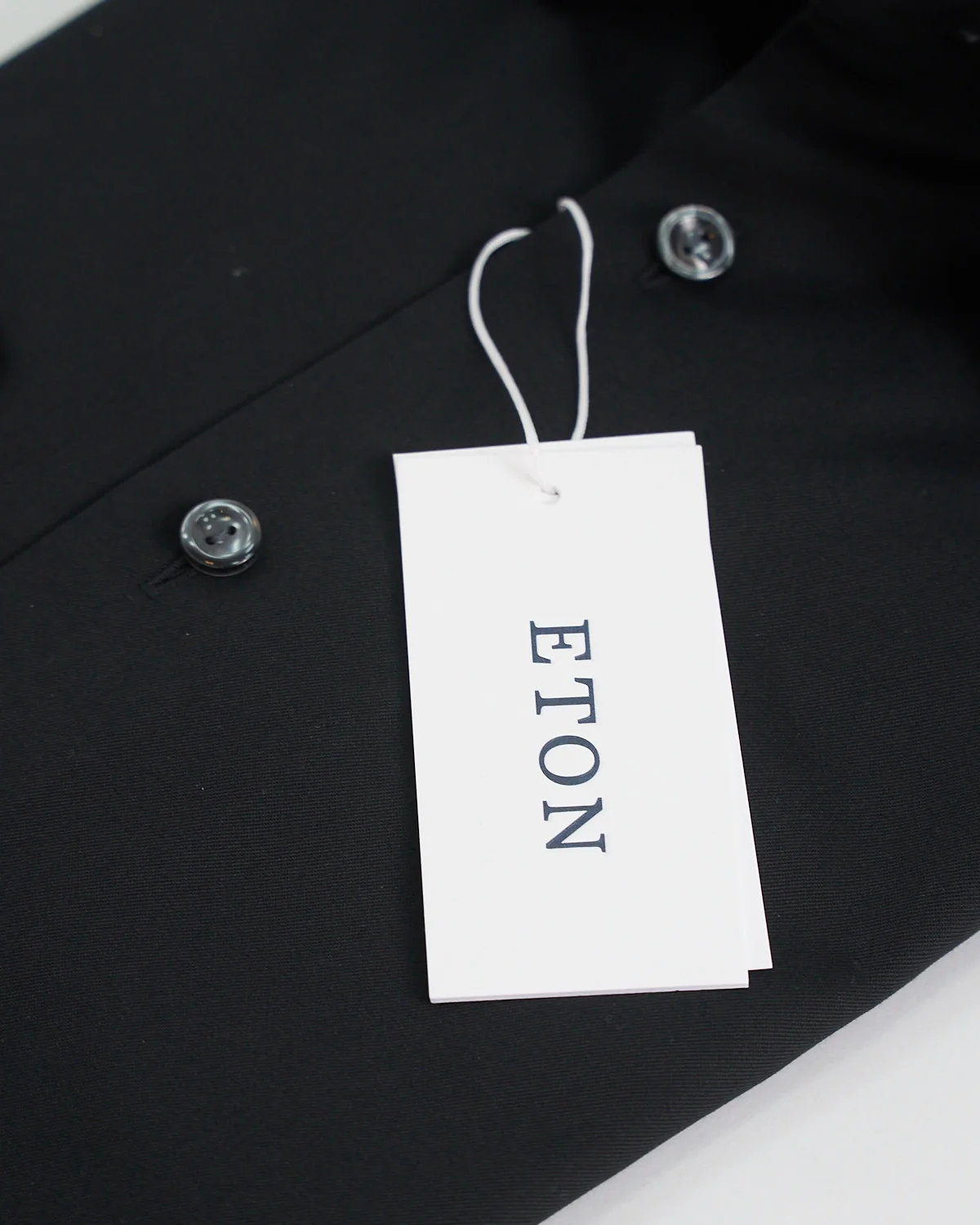 Signature Twill Black Contemporary Dress Shirt - Image 4