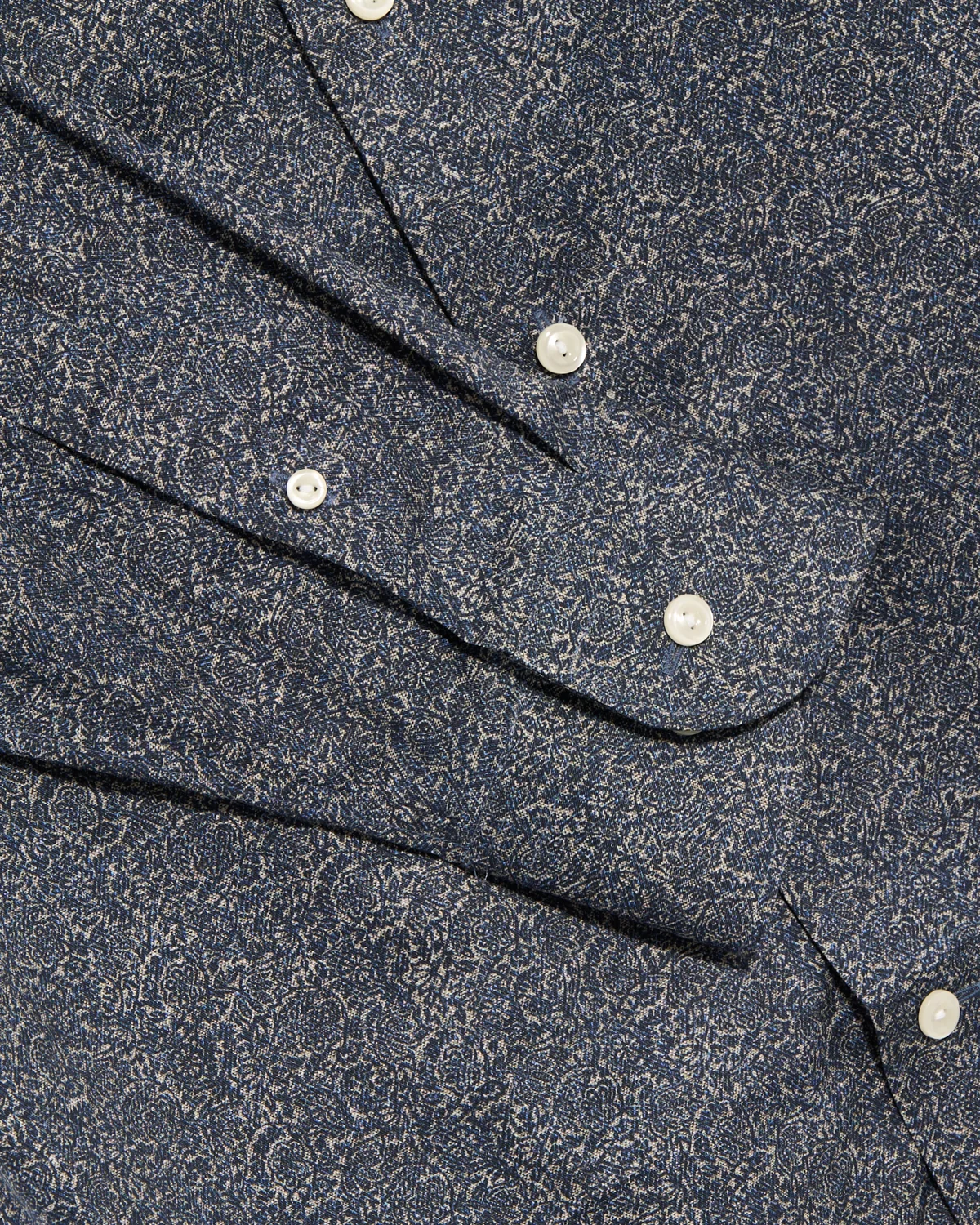 Slim Fit Tonal Ornamental Print Shirt - Image 3