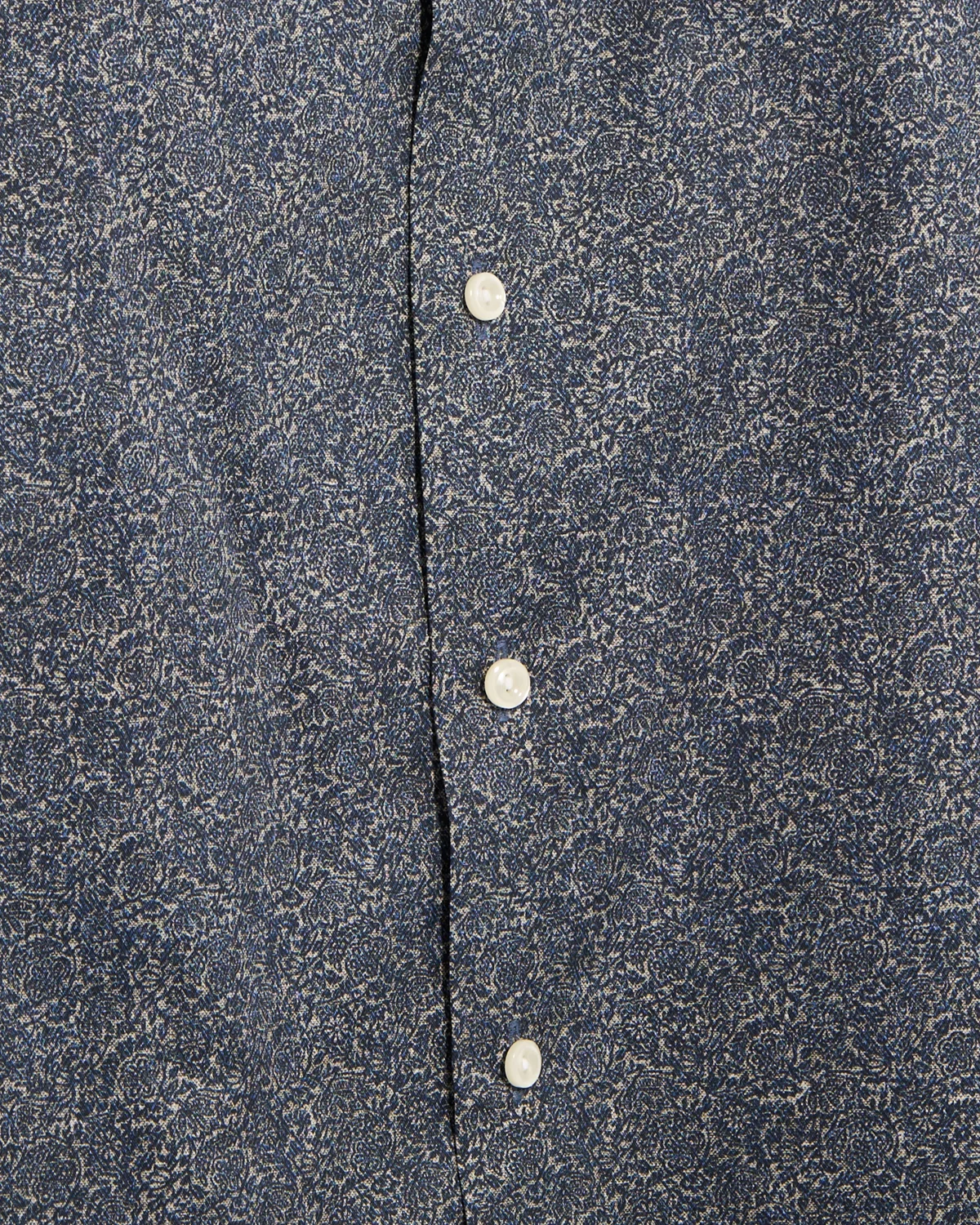 Slim Fit Tonal Ornamental Print Shirt - Image 8