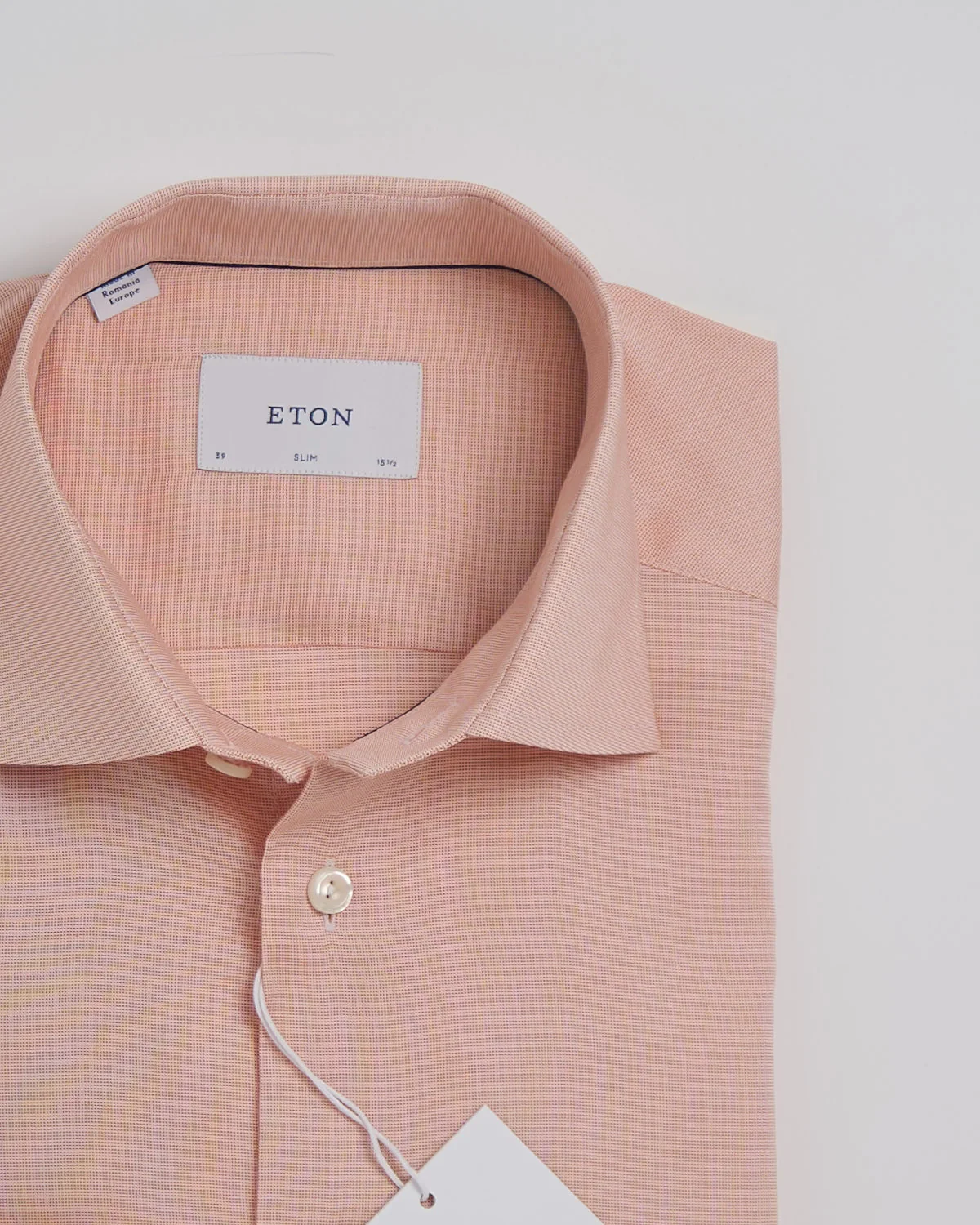 Slim Orange Solid Wrinkle Free Oxford - Image 3