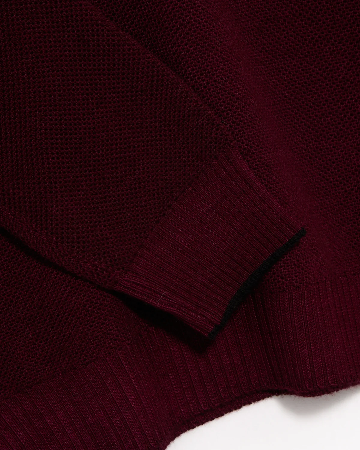 100% Merino Wool Quarter Zip Sweater - Image 2