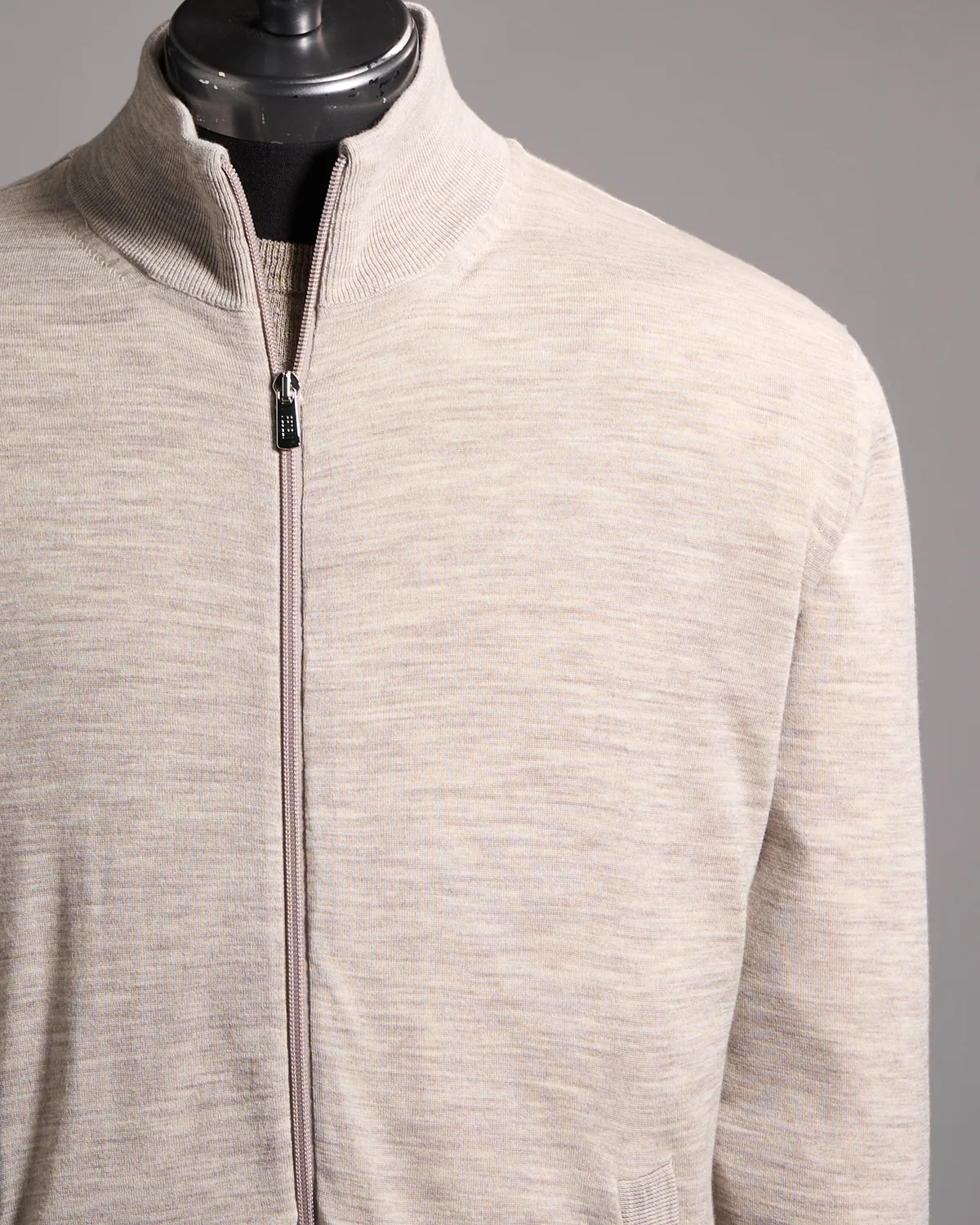 Paros Ultralight Lined Wool Bomber Sweater - Image 2