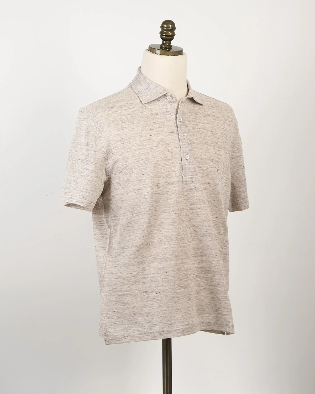 Quattro Piquet Lino Melange Polo