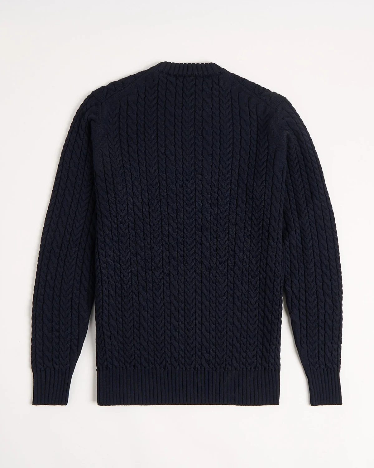 Extrafine Merino 3D Cableknit Crewneck Sweater - Image 3