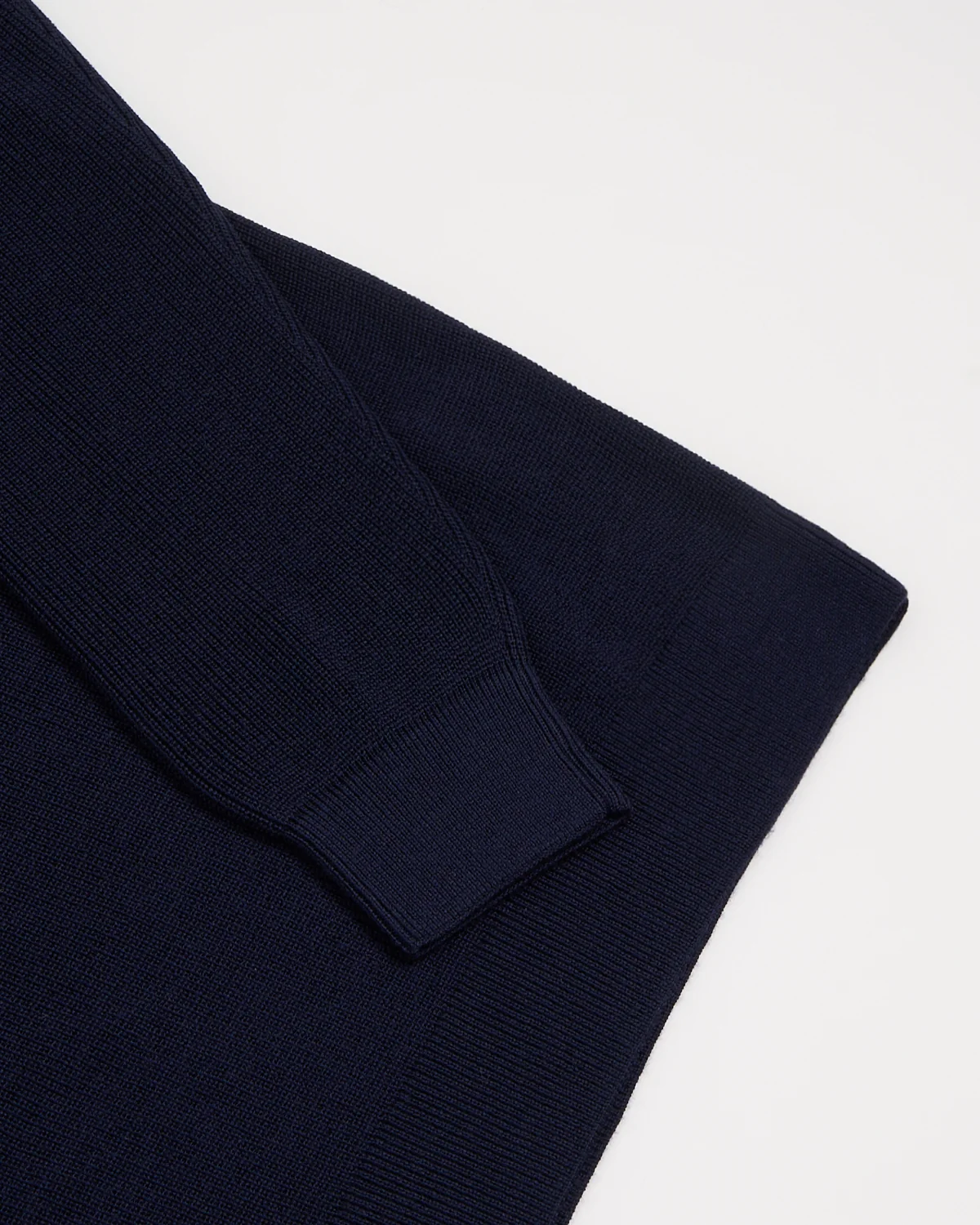 Liquid Jersey Wool Elevated Long Sleeve Polo - Image 4