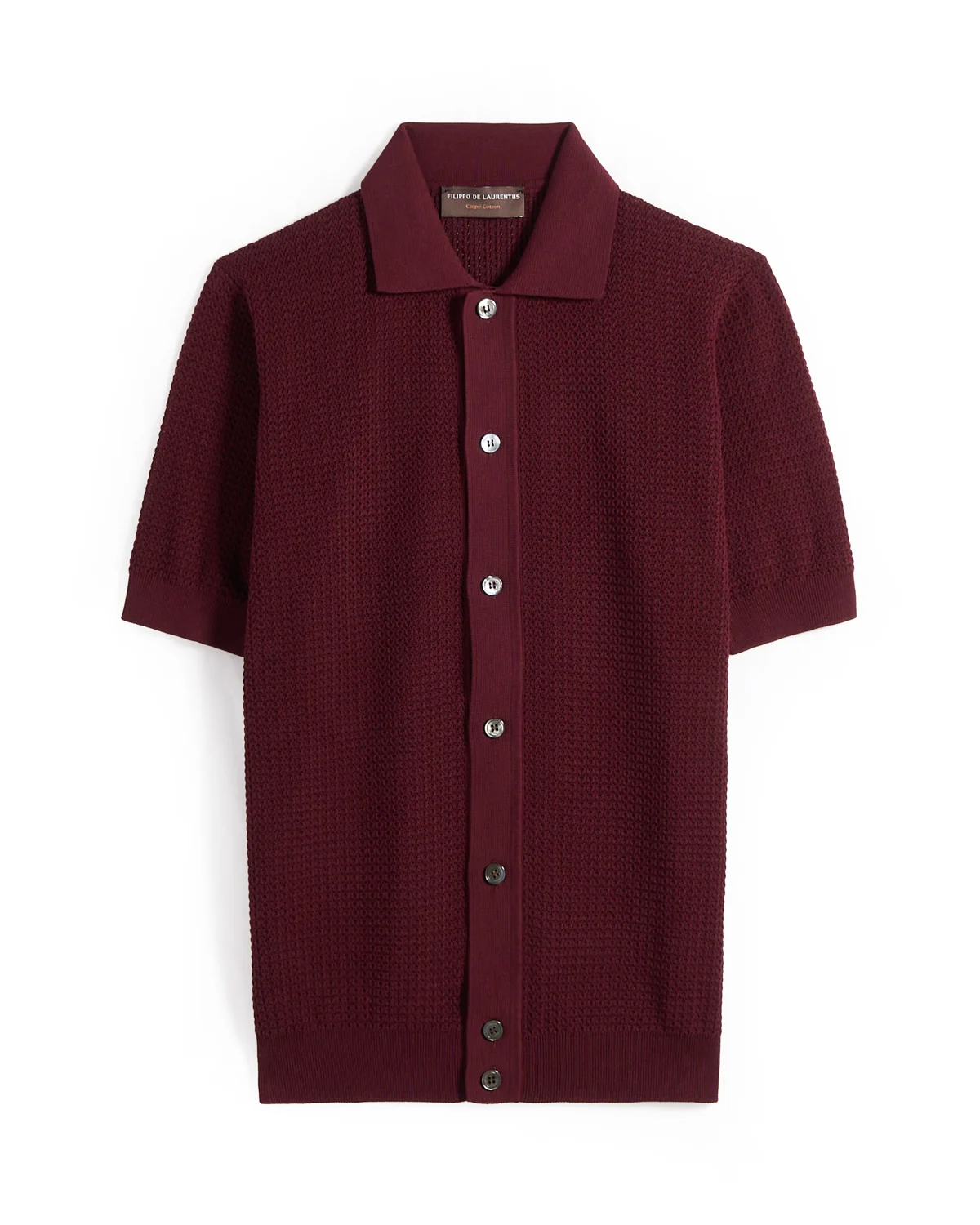Short Sleeve Cableknit Shirt