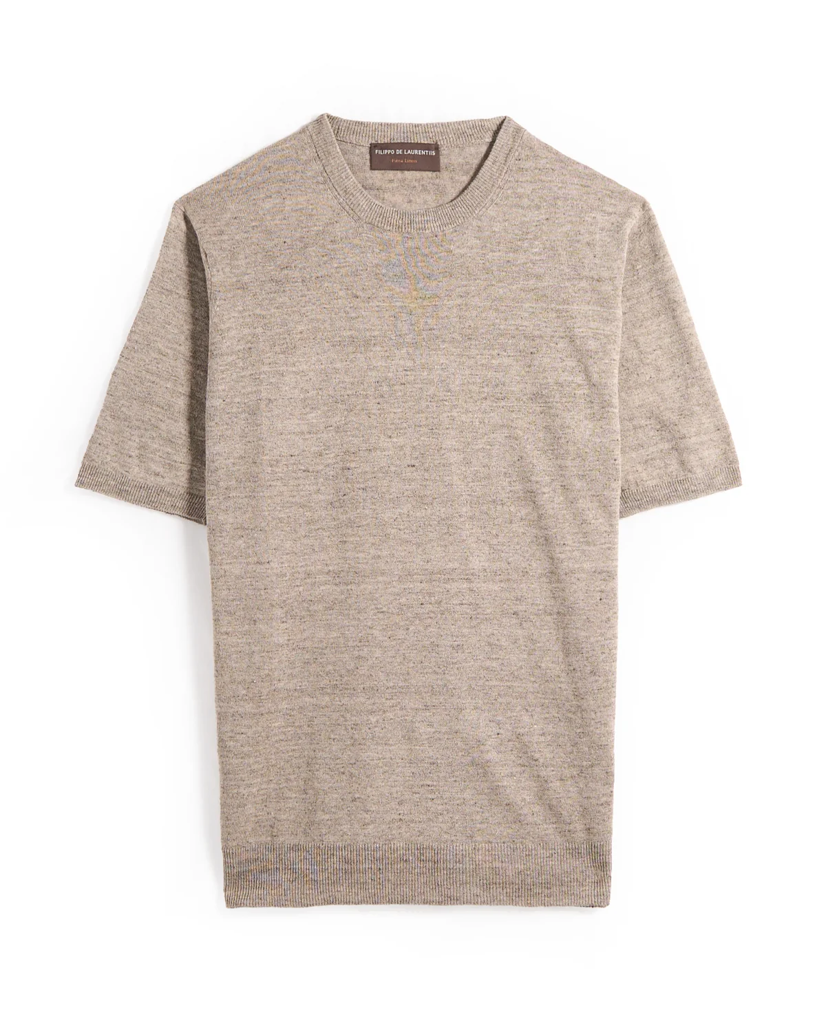 Short Sleeve Linen & Cotton Crewneck