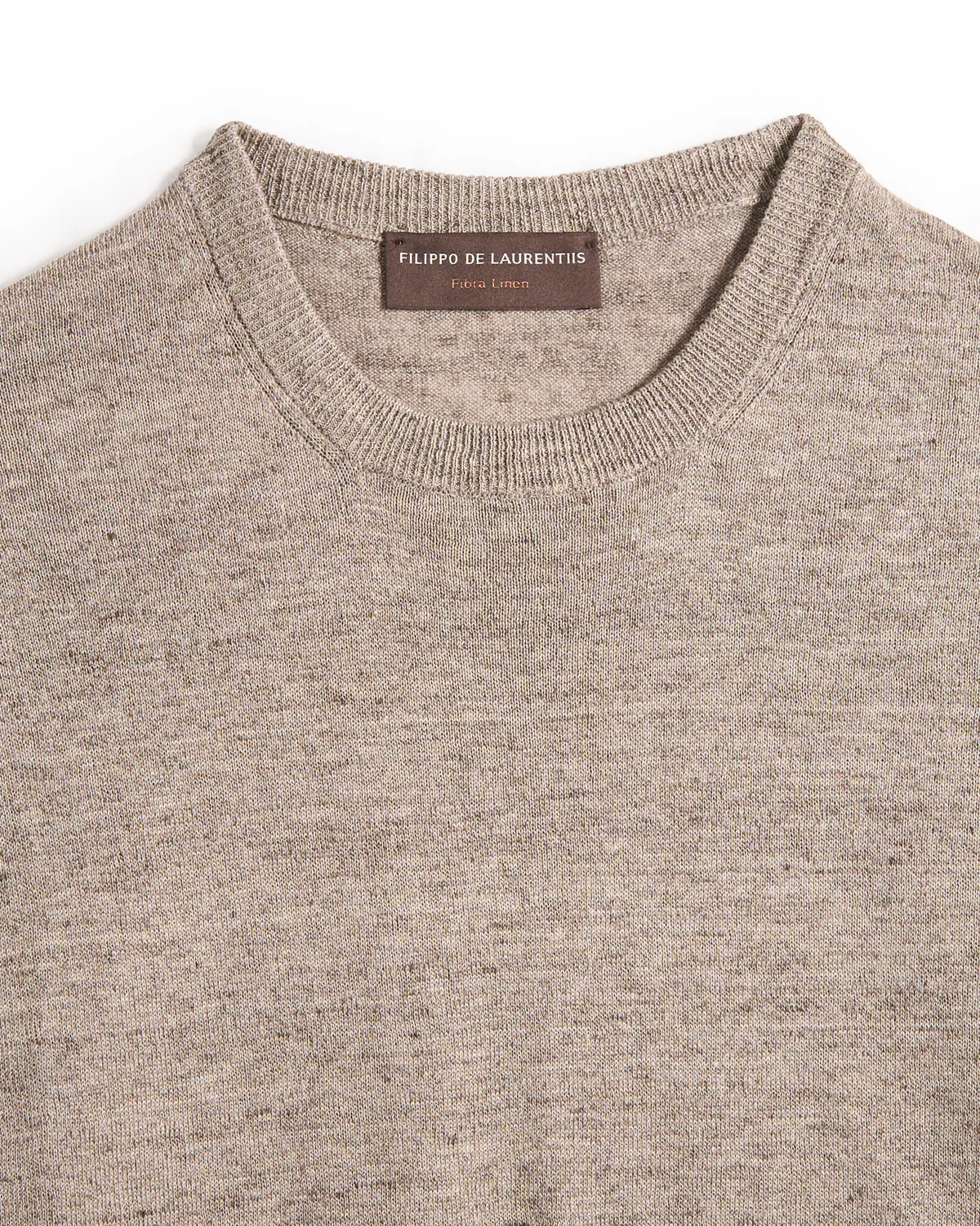 Short Sleeve Linen & Cotton Crewneck - Image 2